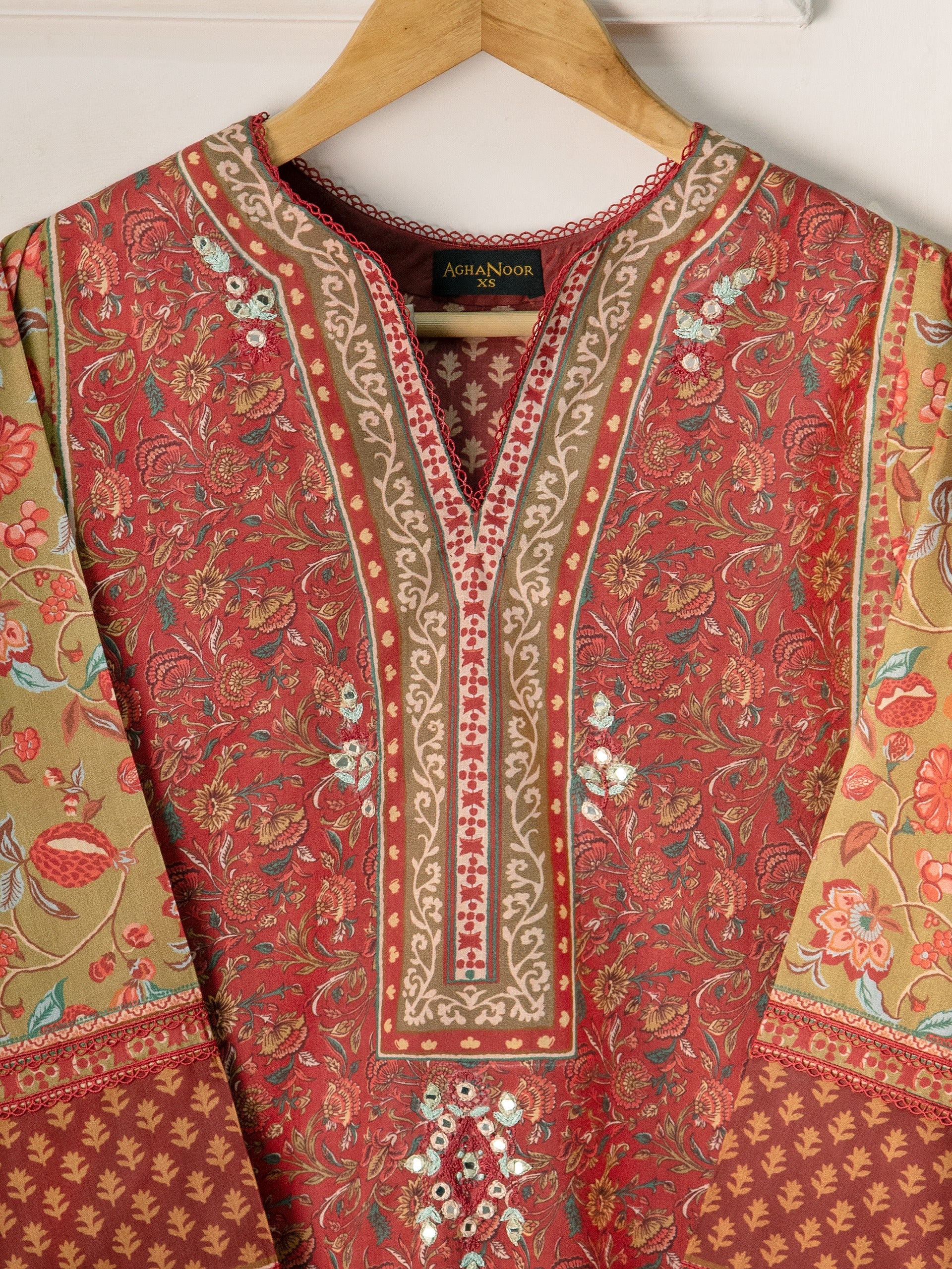 2 Piece - Digital Printed Cambric Suit S111037 - Image 2