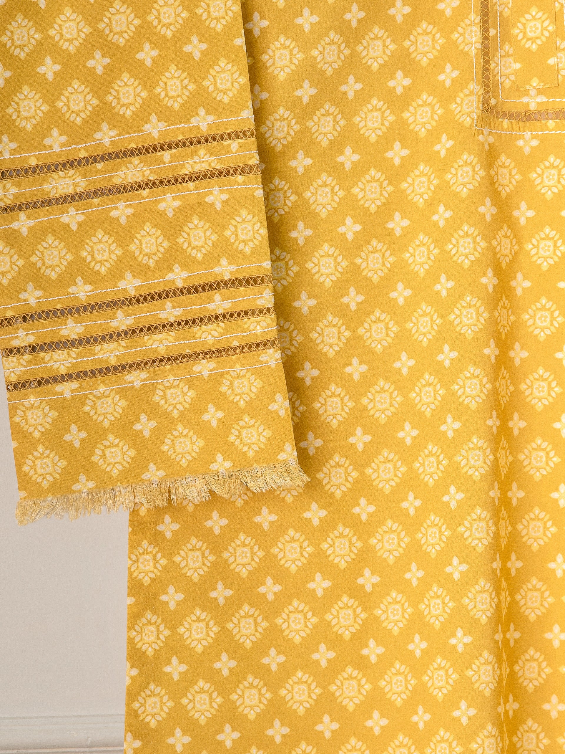 2 Piece - Digital Printed Cambric Suit S111260 - Image 3