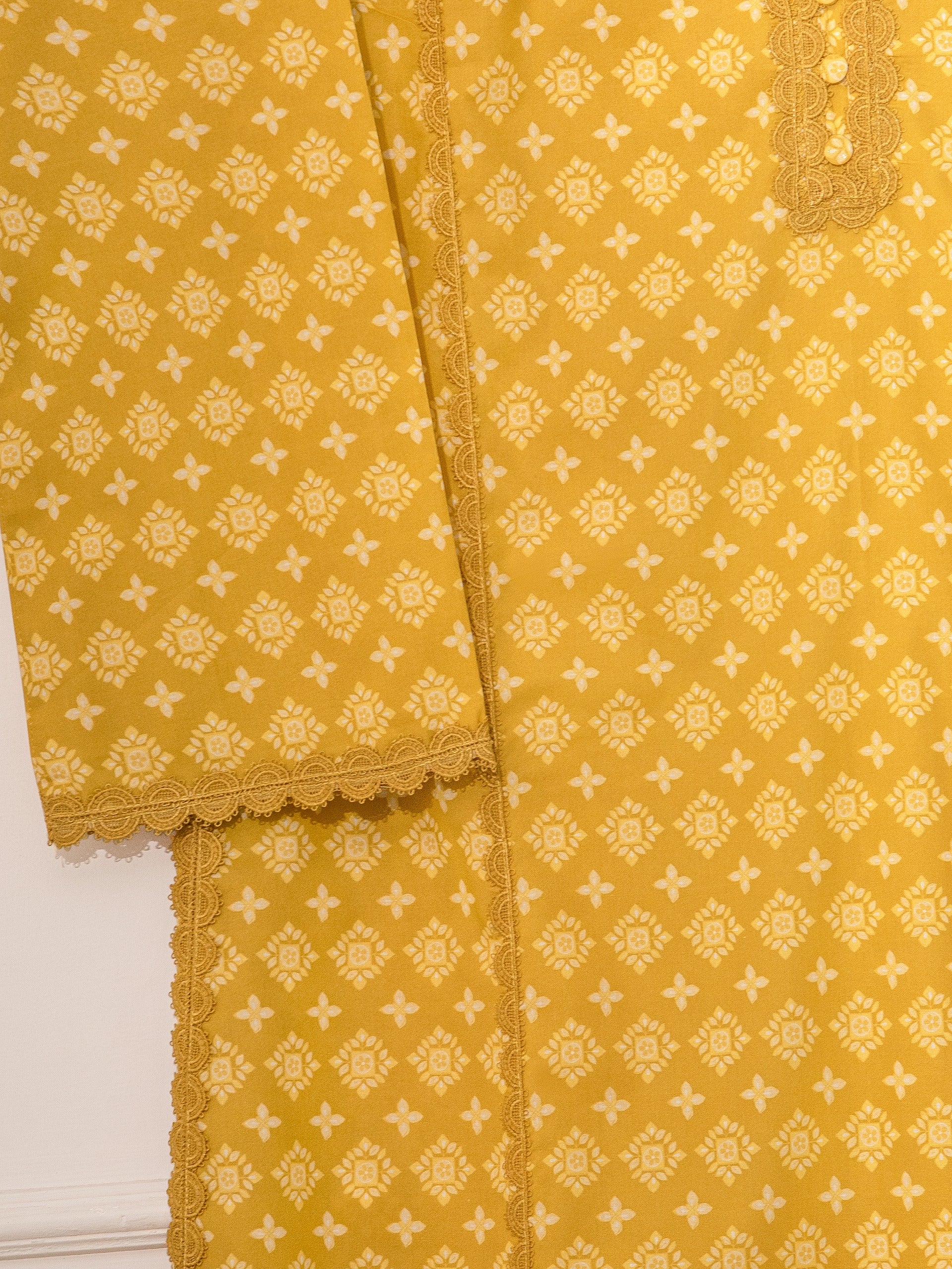 2 Piece - Digital Printed Cambric Suit S111289 - Image 4