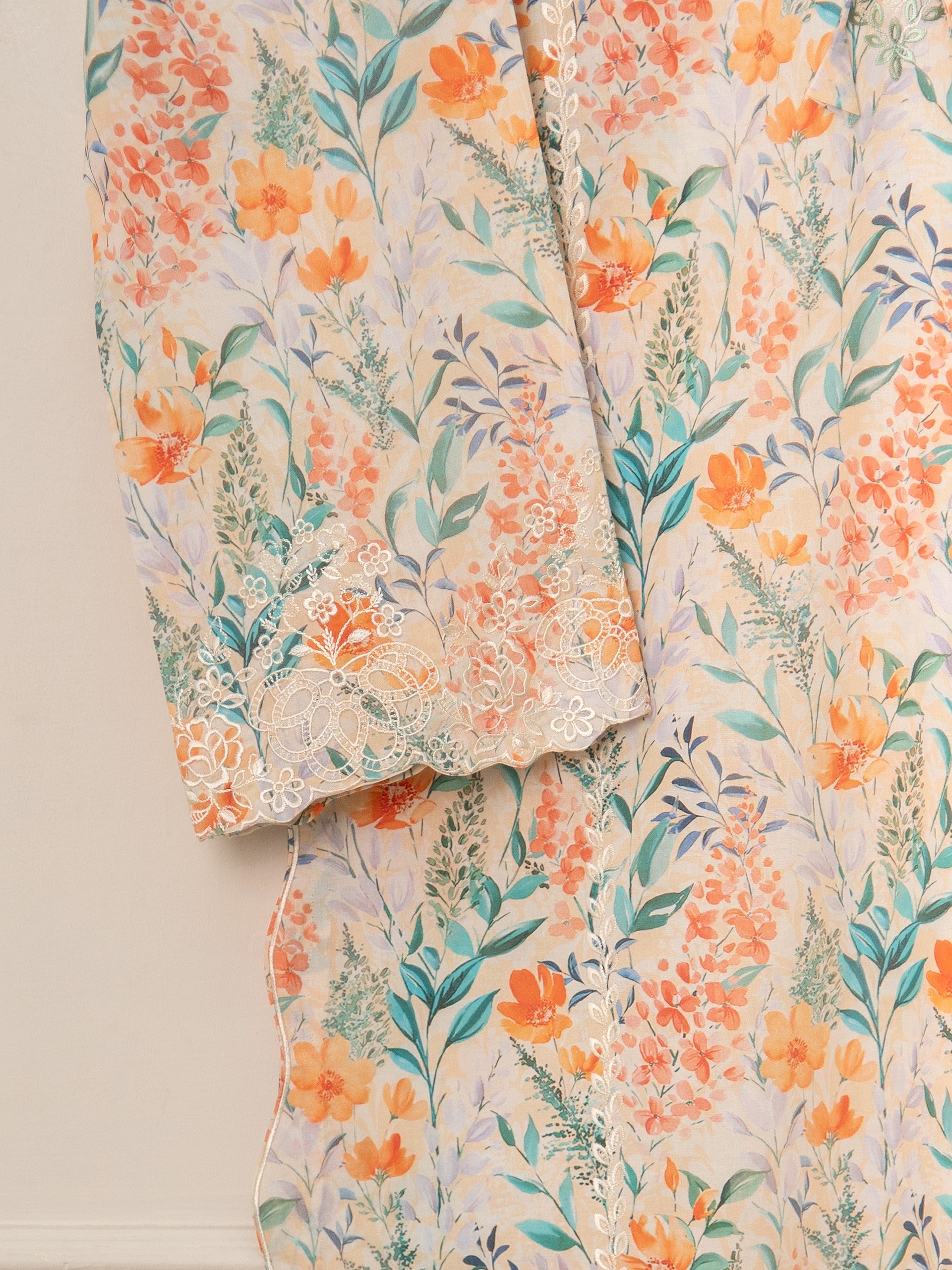 2 Piece - Digital Printed Cambric Suit S111321 - Image 2