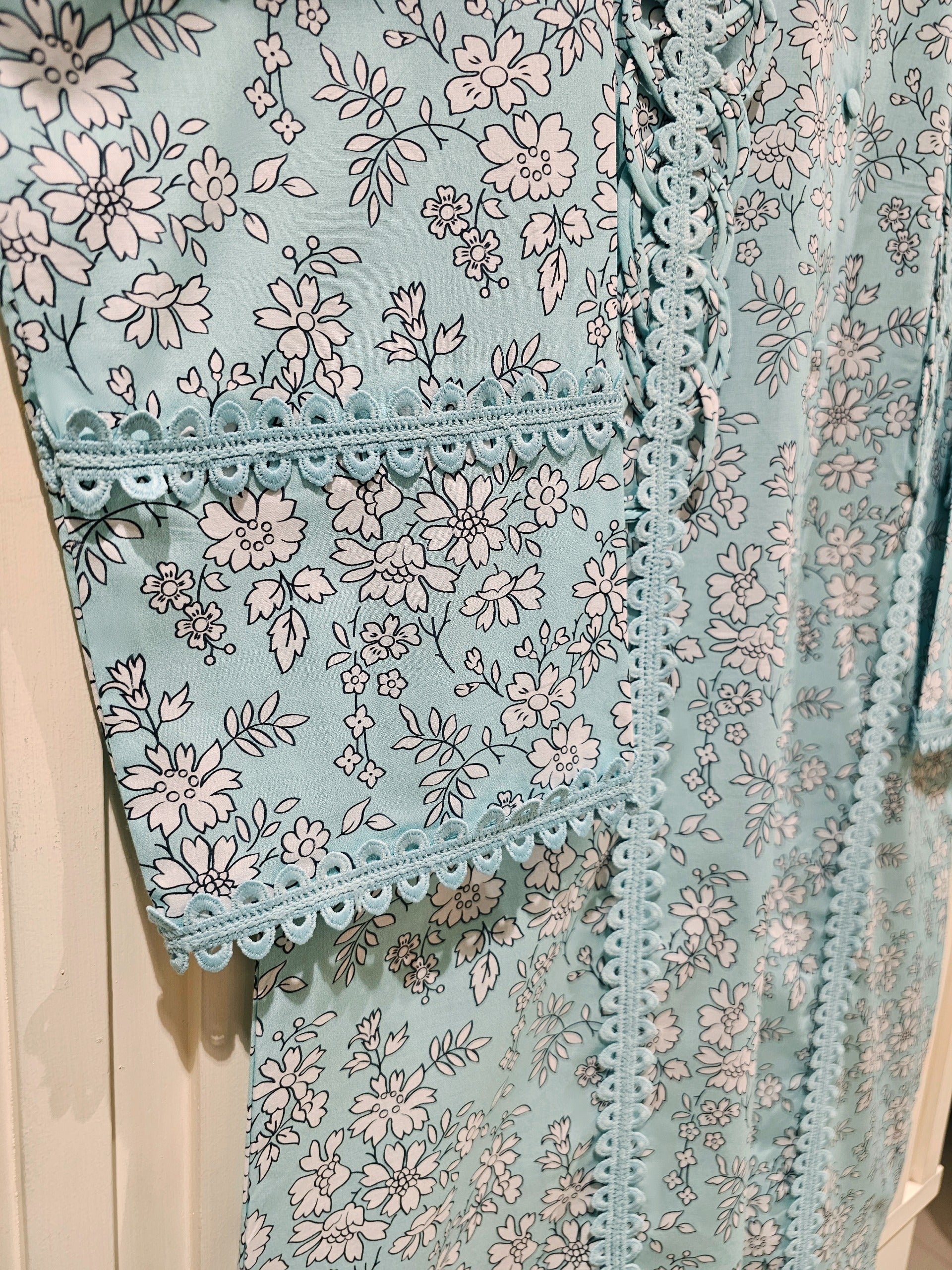 2 Piece - Digital Printed Cambric Suit S111323 - Image 2