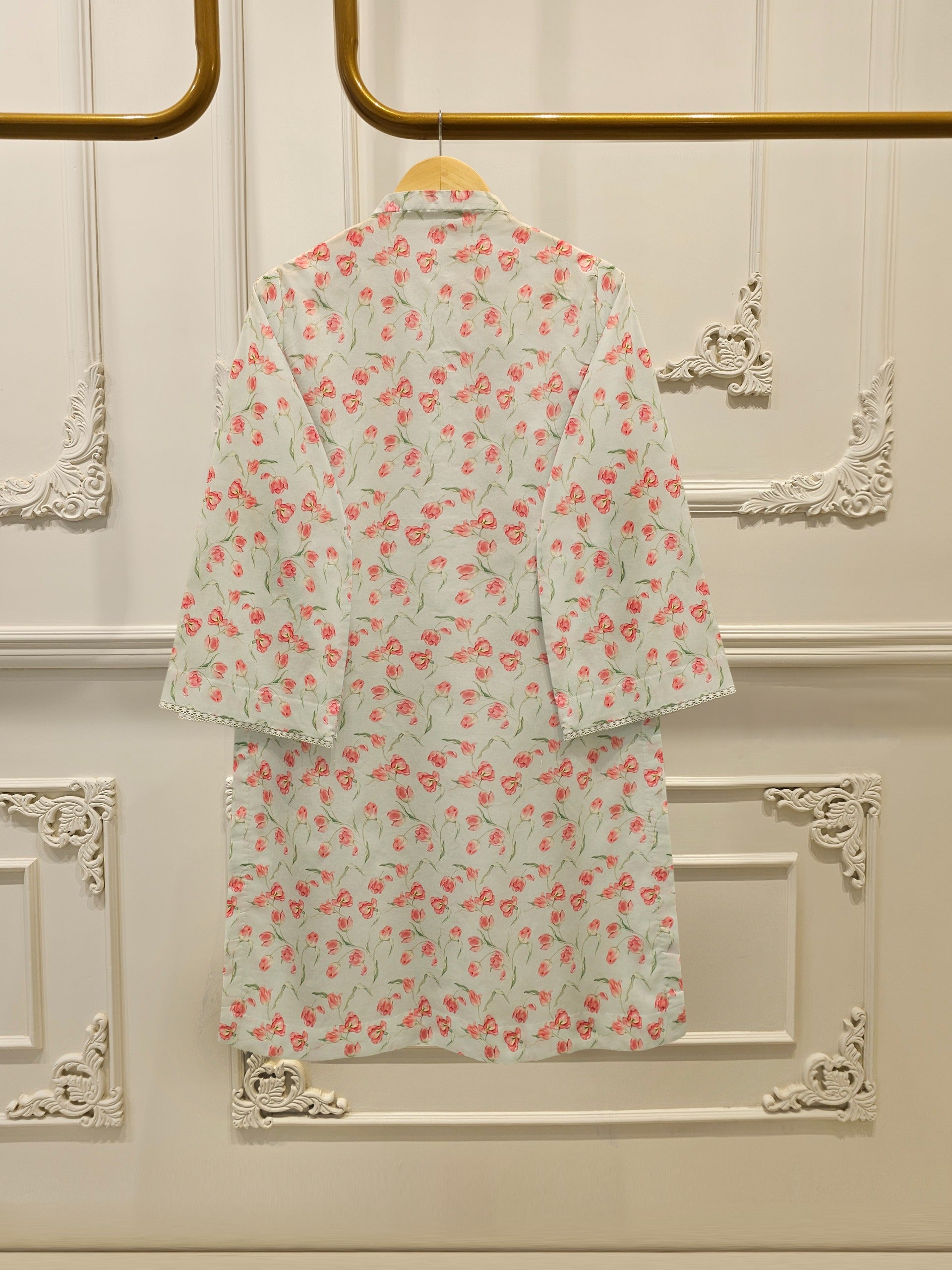 2 Piece - Digital Printed Cambric Suit S112908 - Image 5