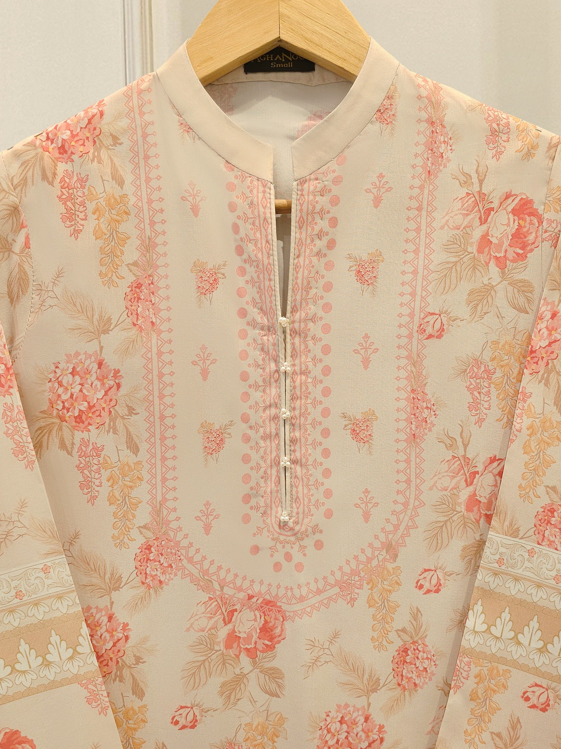 2 Piece - Digital Printed Cambric Suit S113038 - Image 2