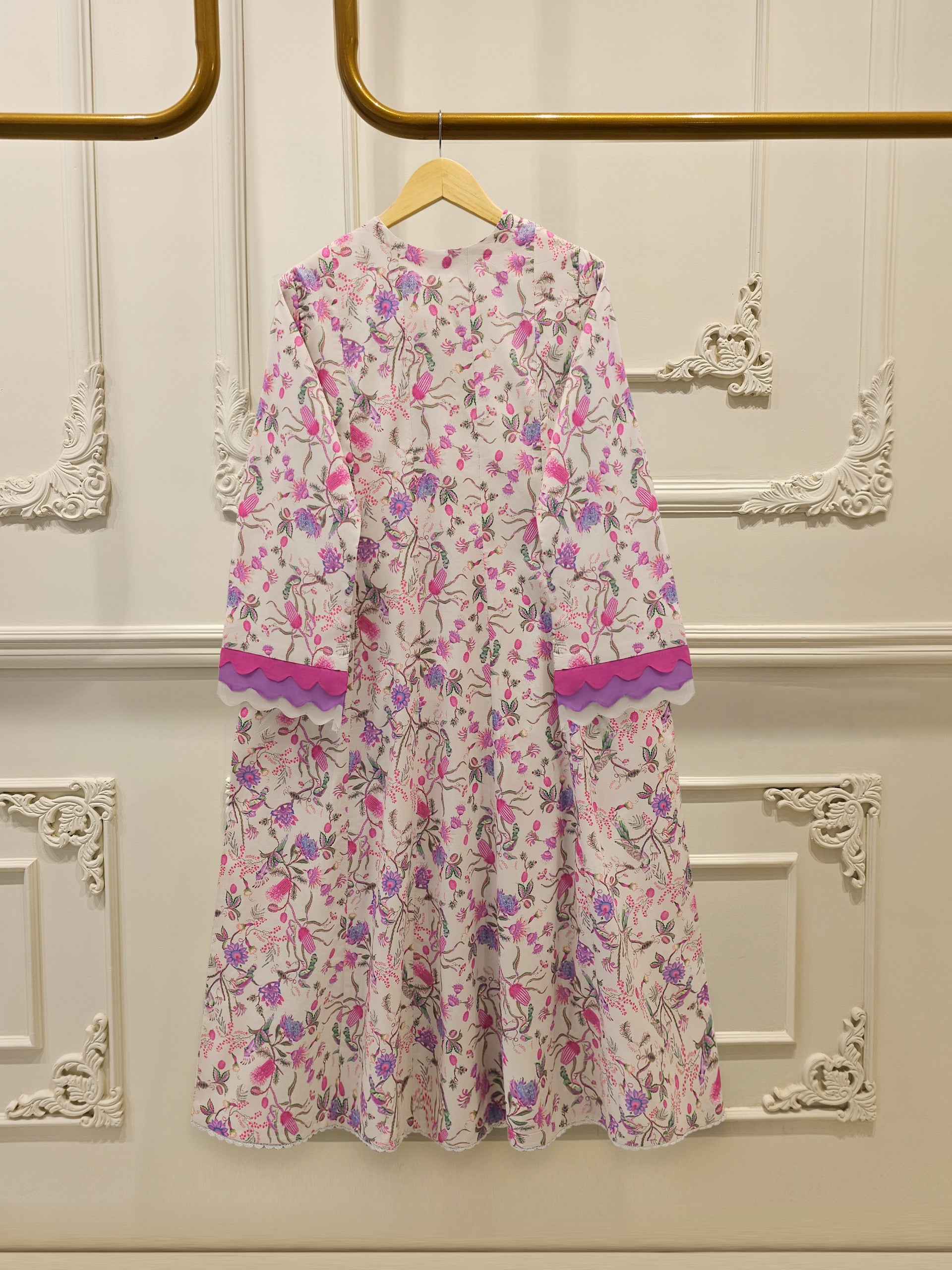 2 Piece - Digital Printed Cambric Suit S113046 - Image 4