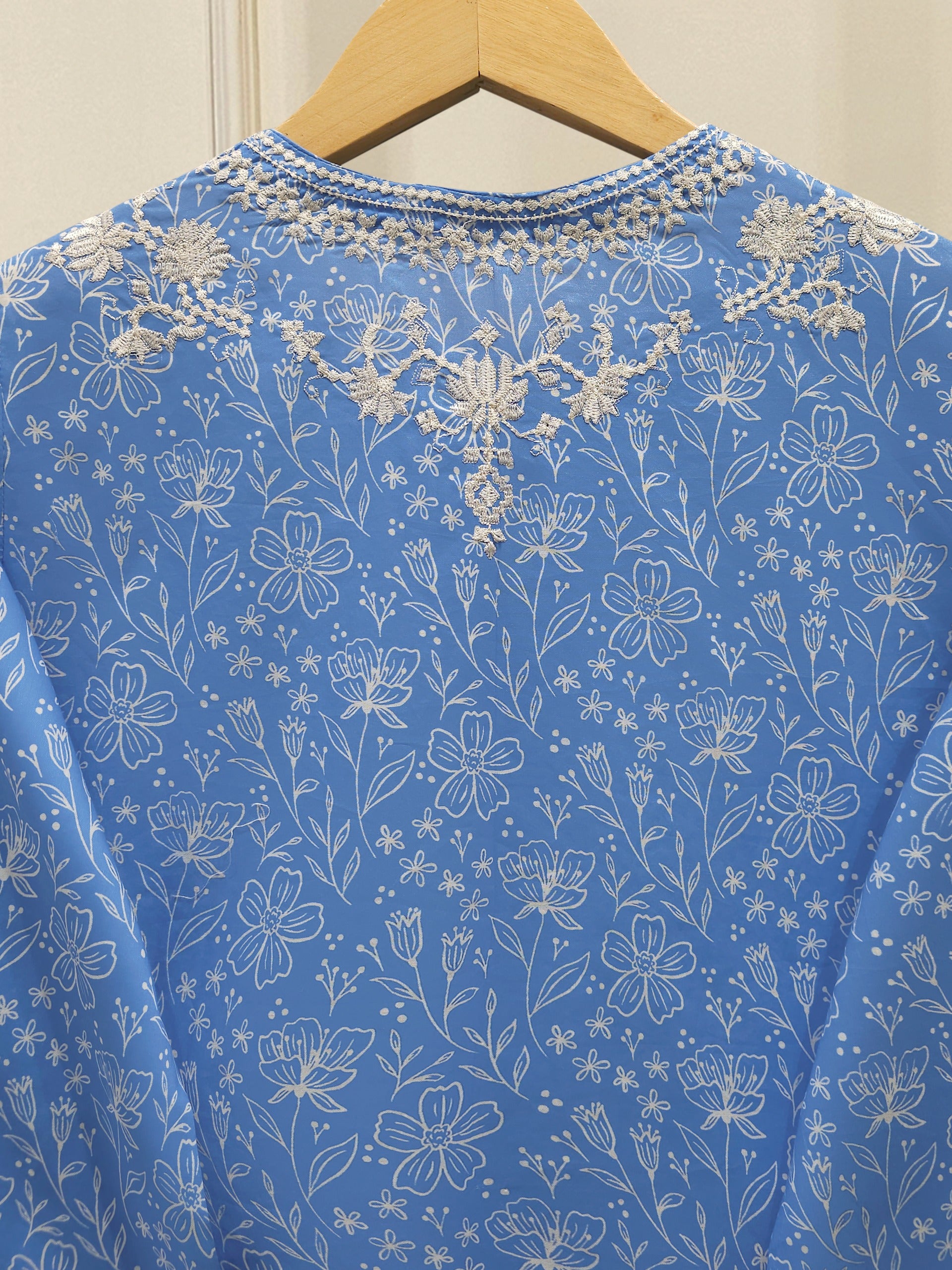2 Piece - Digital Printed Embroidered Cambric Suit S112728 - Image 6