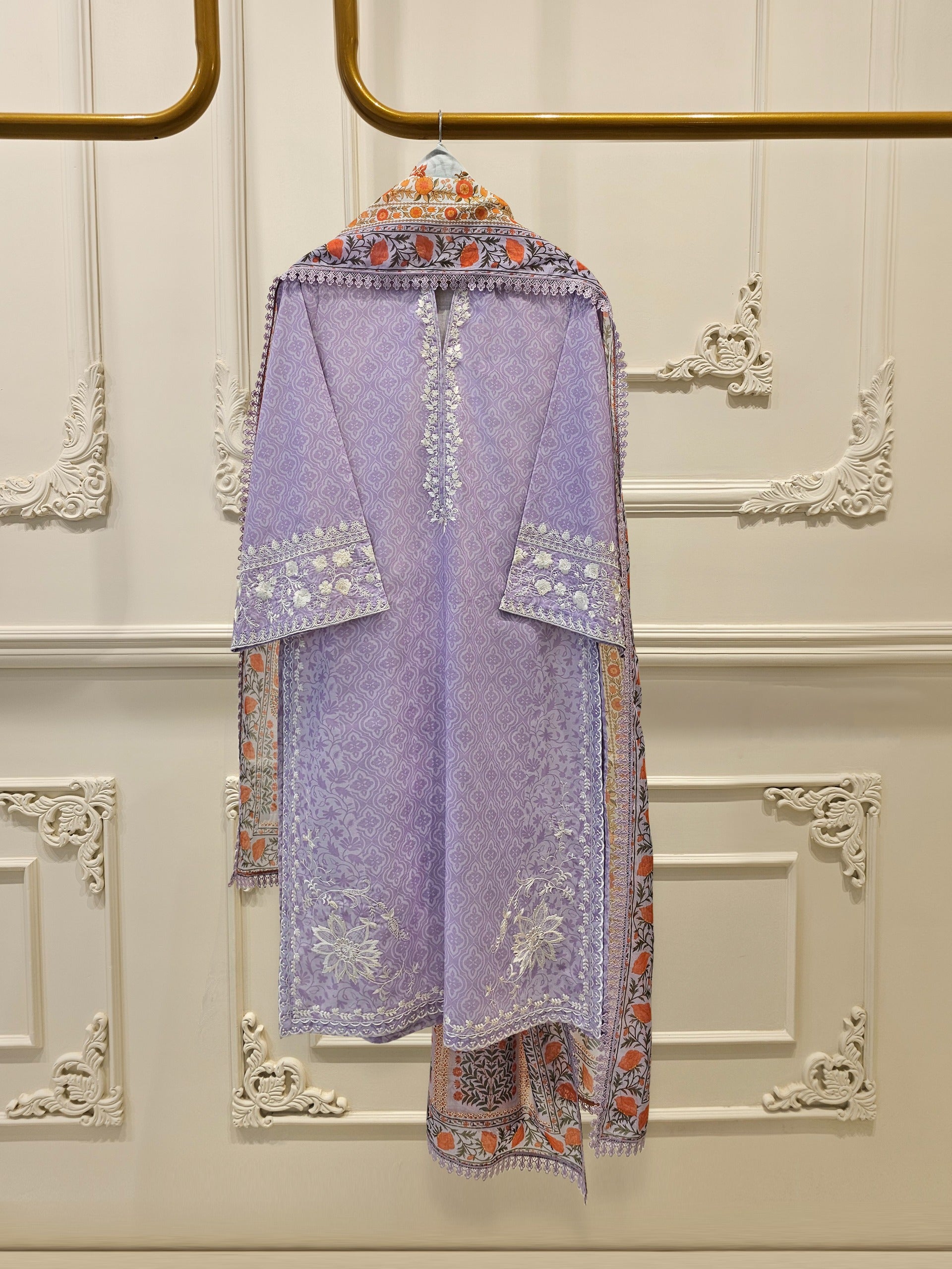 2 Piece - Digital Printed Embroidered Lawn Suit S111612