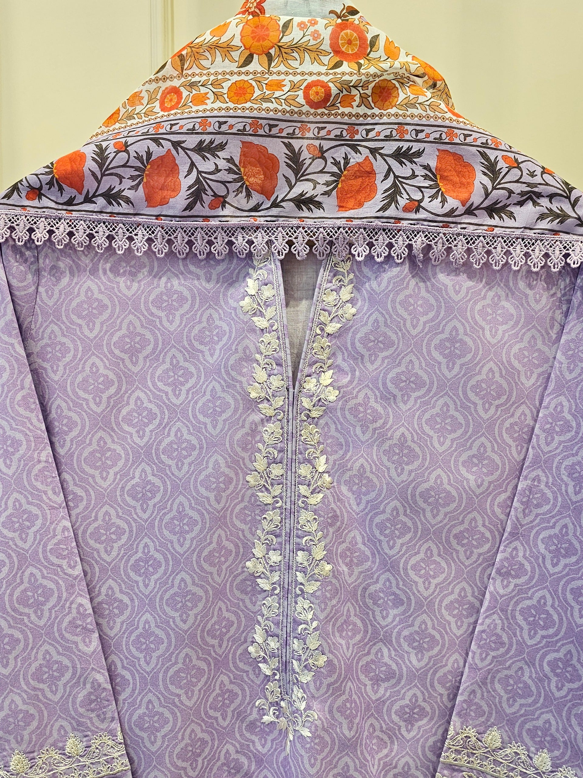 2 Piece - Digital Printed Embroidered Lawn Suit S111612 - Image 3