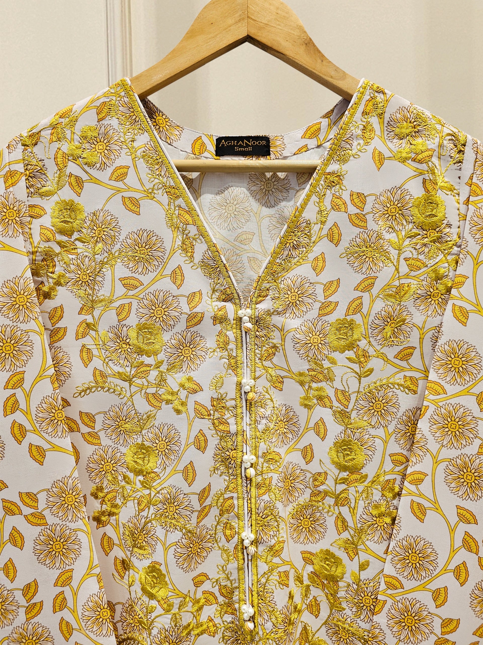 2 Piece - Digital Printed Embroidered Lawn Suit S111672 - Image 2