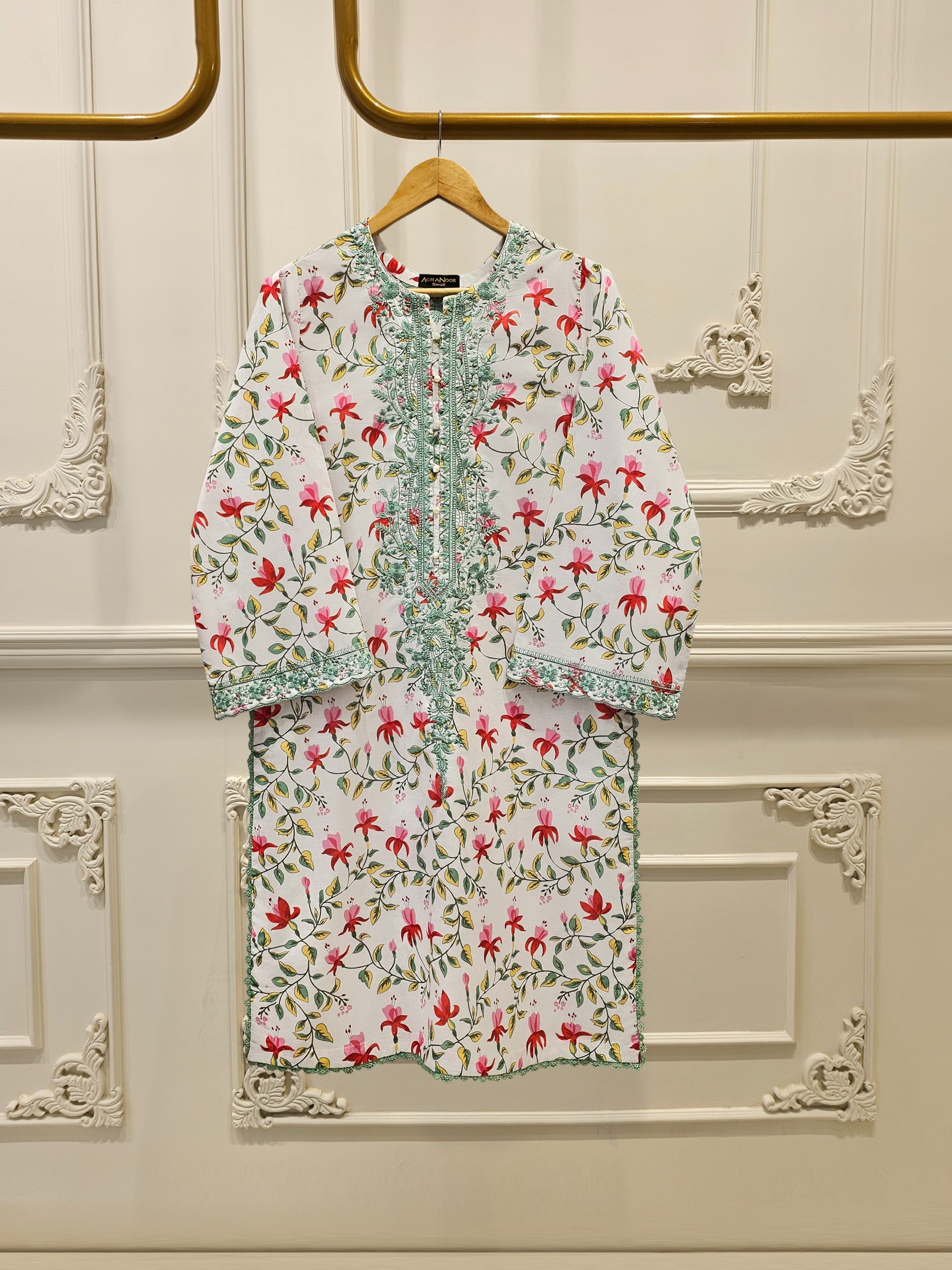 2 Piece - Digital Printed Embroidered Lawn Suit S111716
