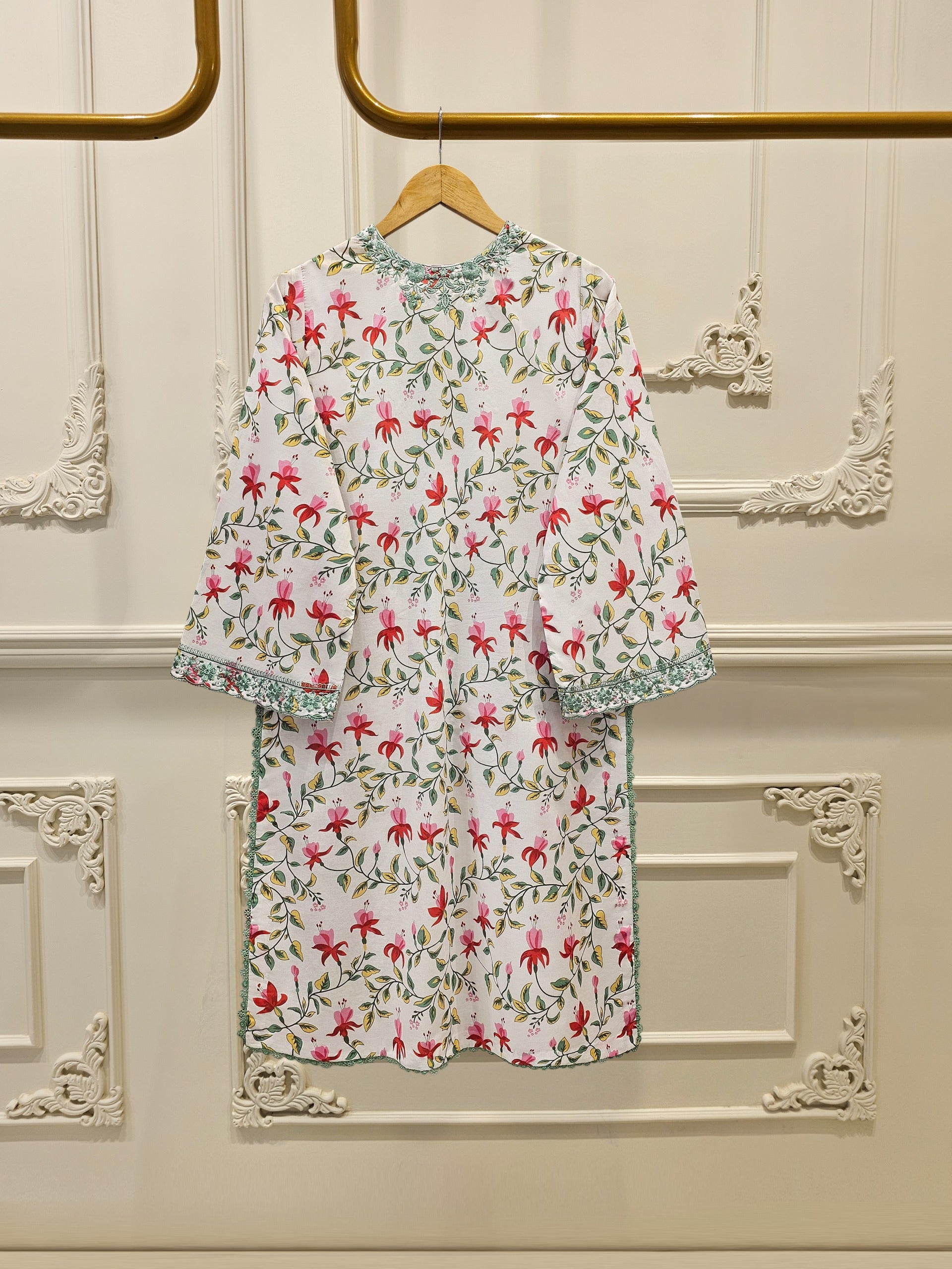 2 Piece - Digital Printed Embroidered Lawn Suit S111716 - Image 5