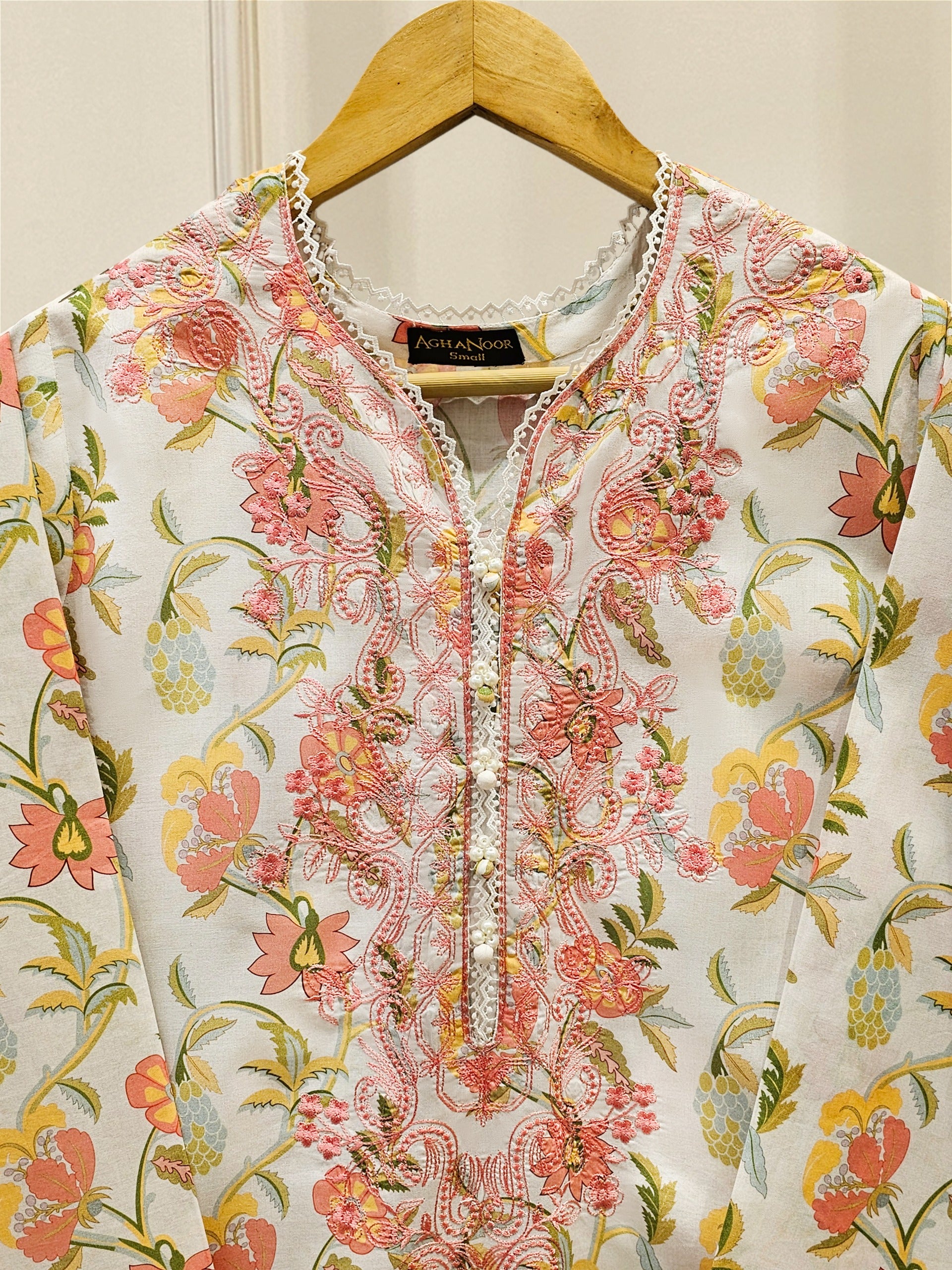 2 Piece - Digital Printed Embroidered Lawn Suit S111717 - Image 2