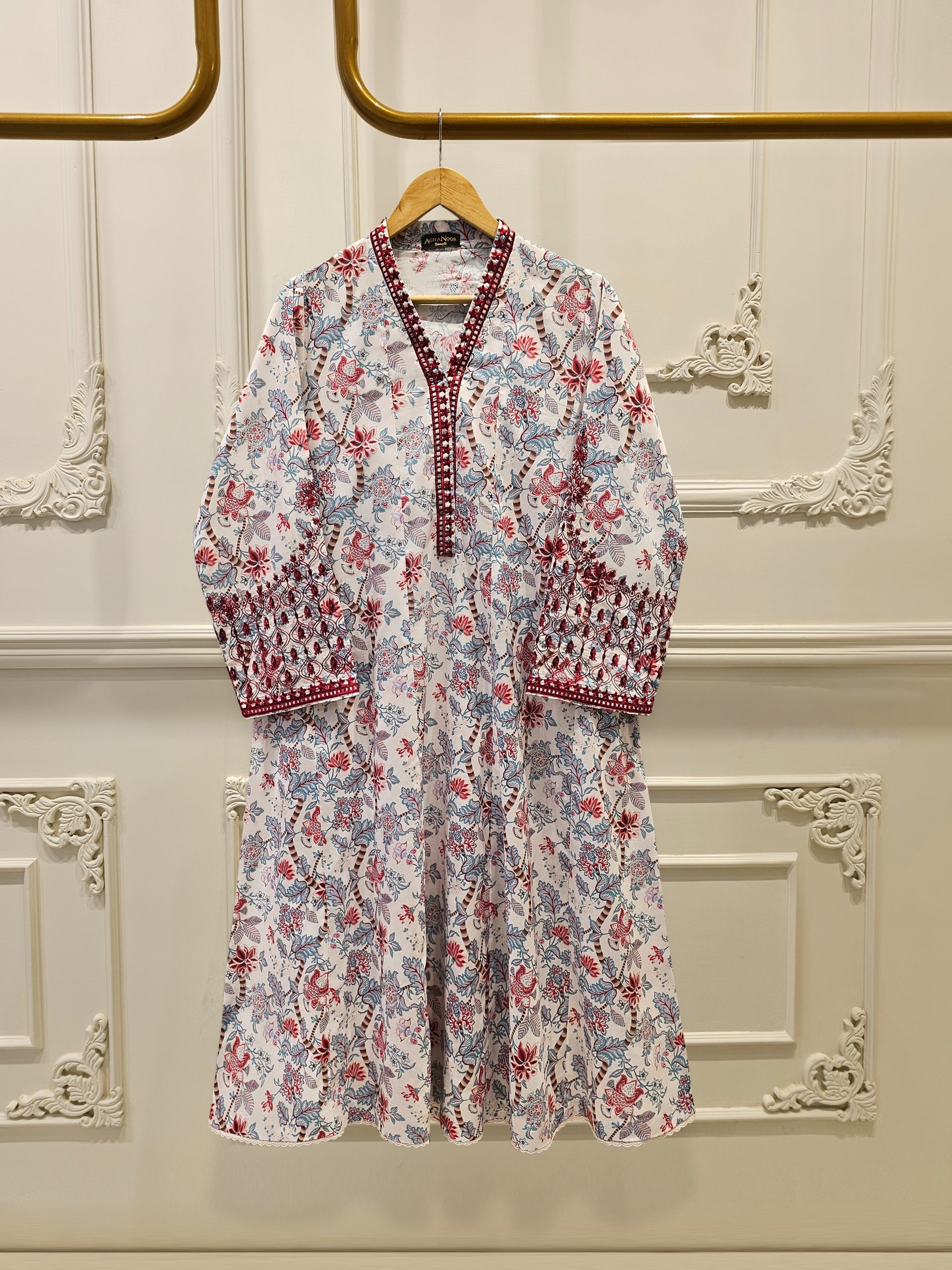 2 Piece - Digital Printed Embroidered Lawn Suit S111734