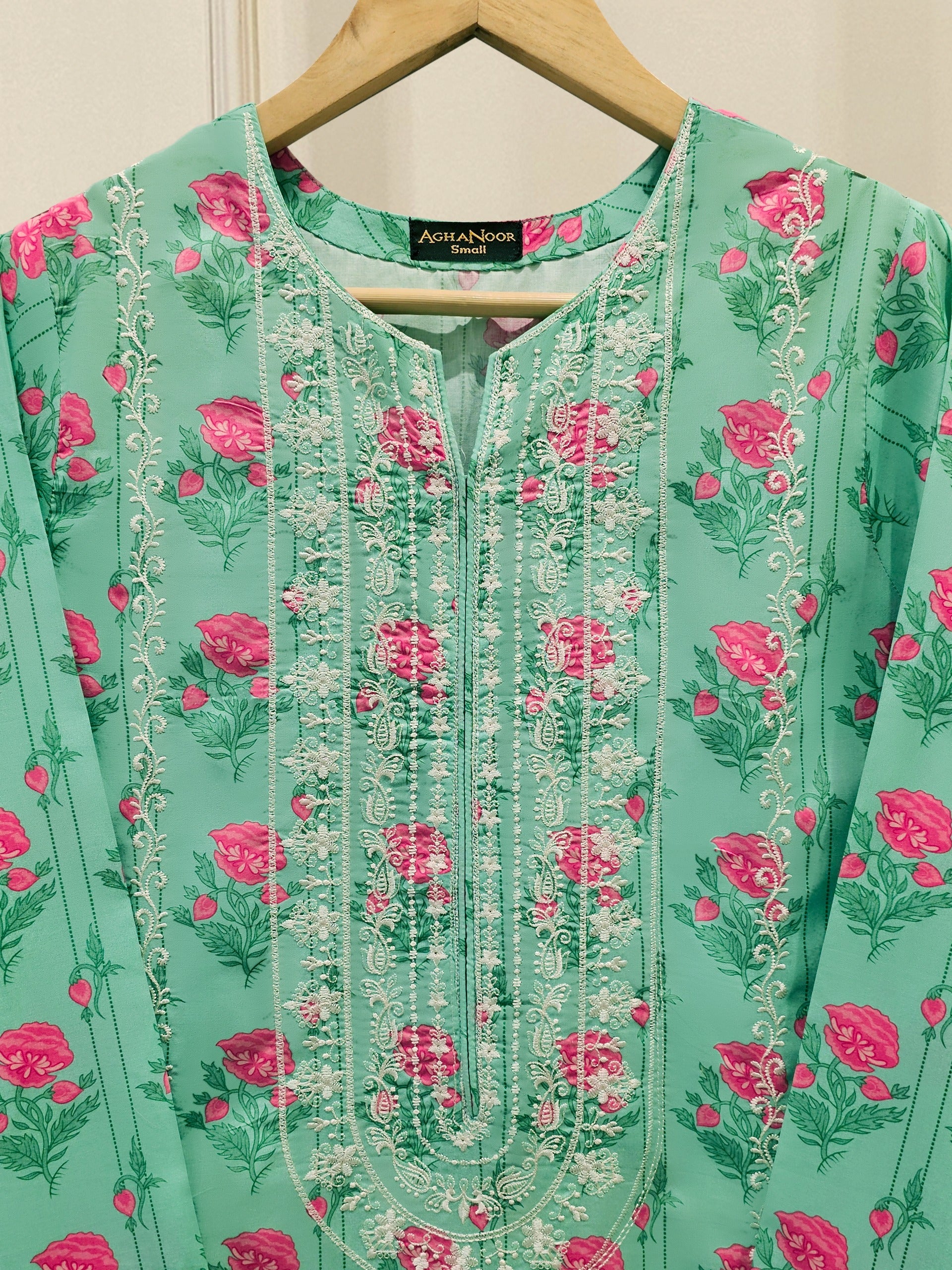Digital Printed Embroidered Lawn Shirt S111740 - Image 4