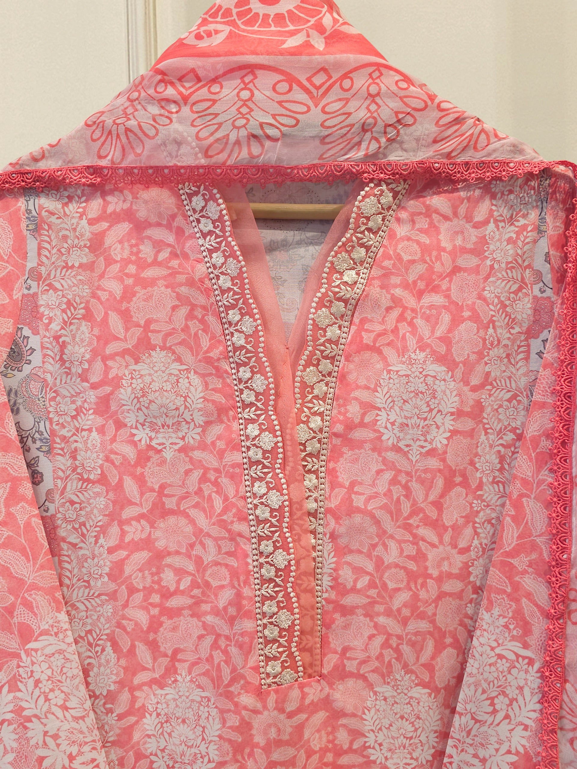 2 Piece - Digital Printed Embroidered Lawn Suit S112080 - Image 2