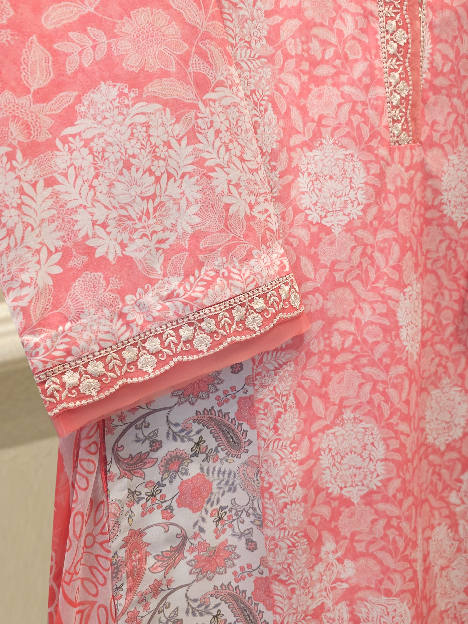 2 Piece - Digital Printed Embroidered Lawn Suit S112080 - Image 3