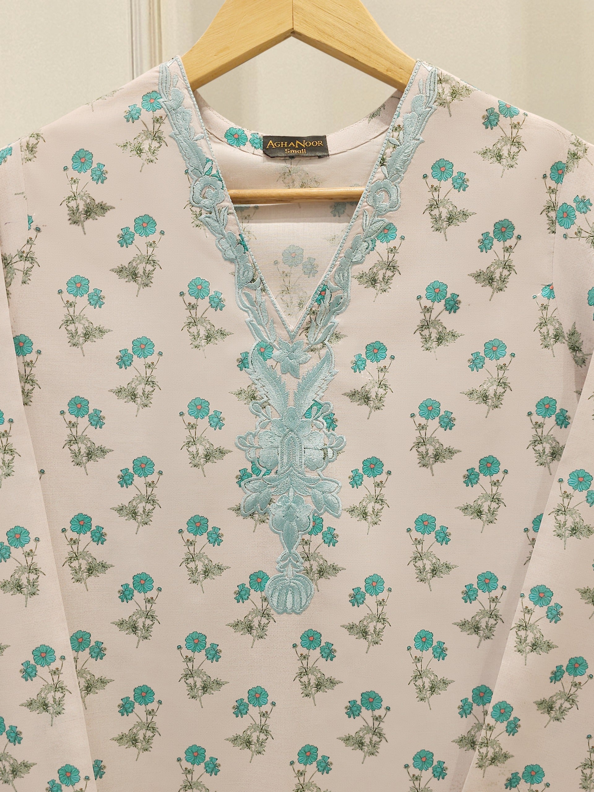 2 Piece - Digital Printed Embroidered Lawn Suit S112321 - Image 2
