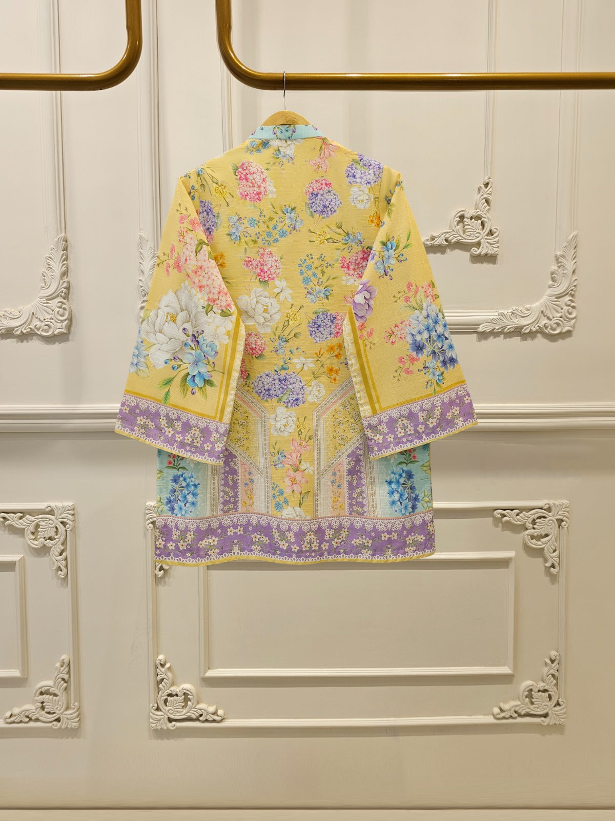 2 Piece - Digital Printed Khaddar Suit S112388 - Image 4