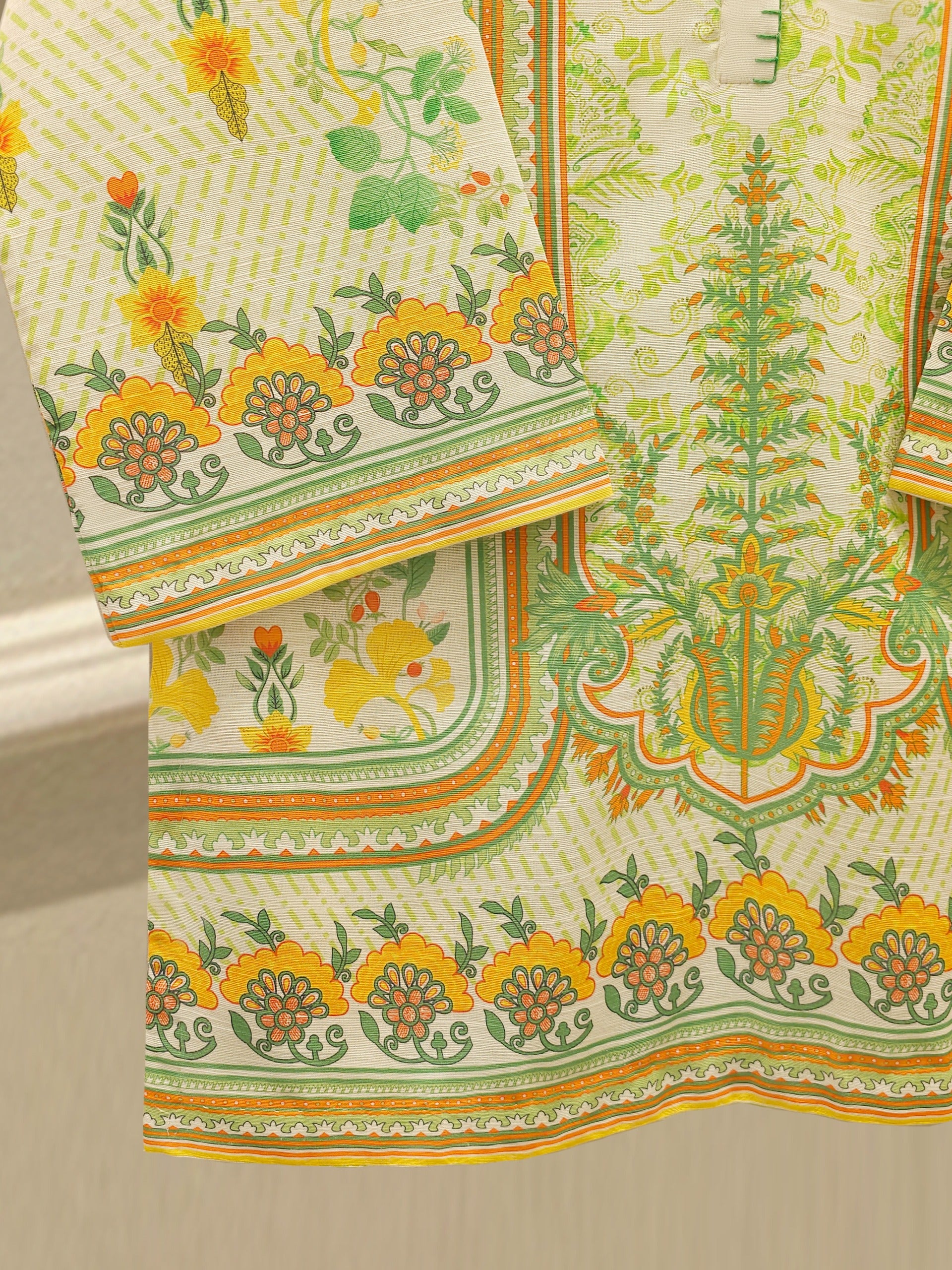 2 Piece - Digital Printed Khaddar Suit S112452 - Image 3