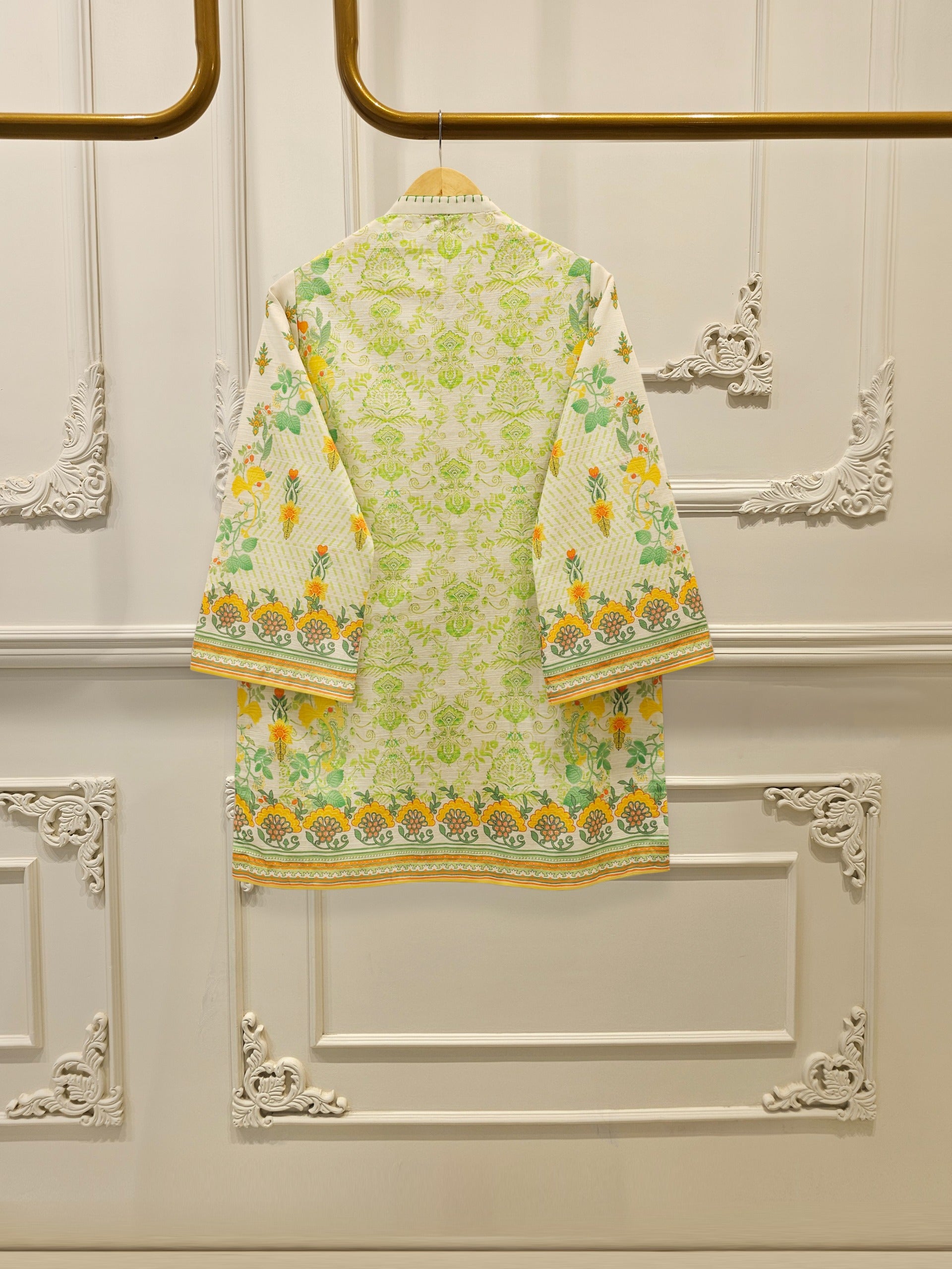 2 Piece - Digital Printed Khaddar Suit S112452 - Image 4