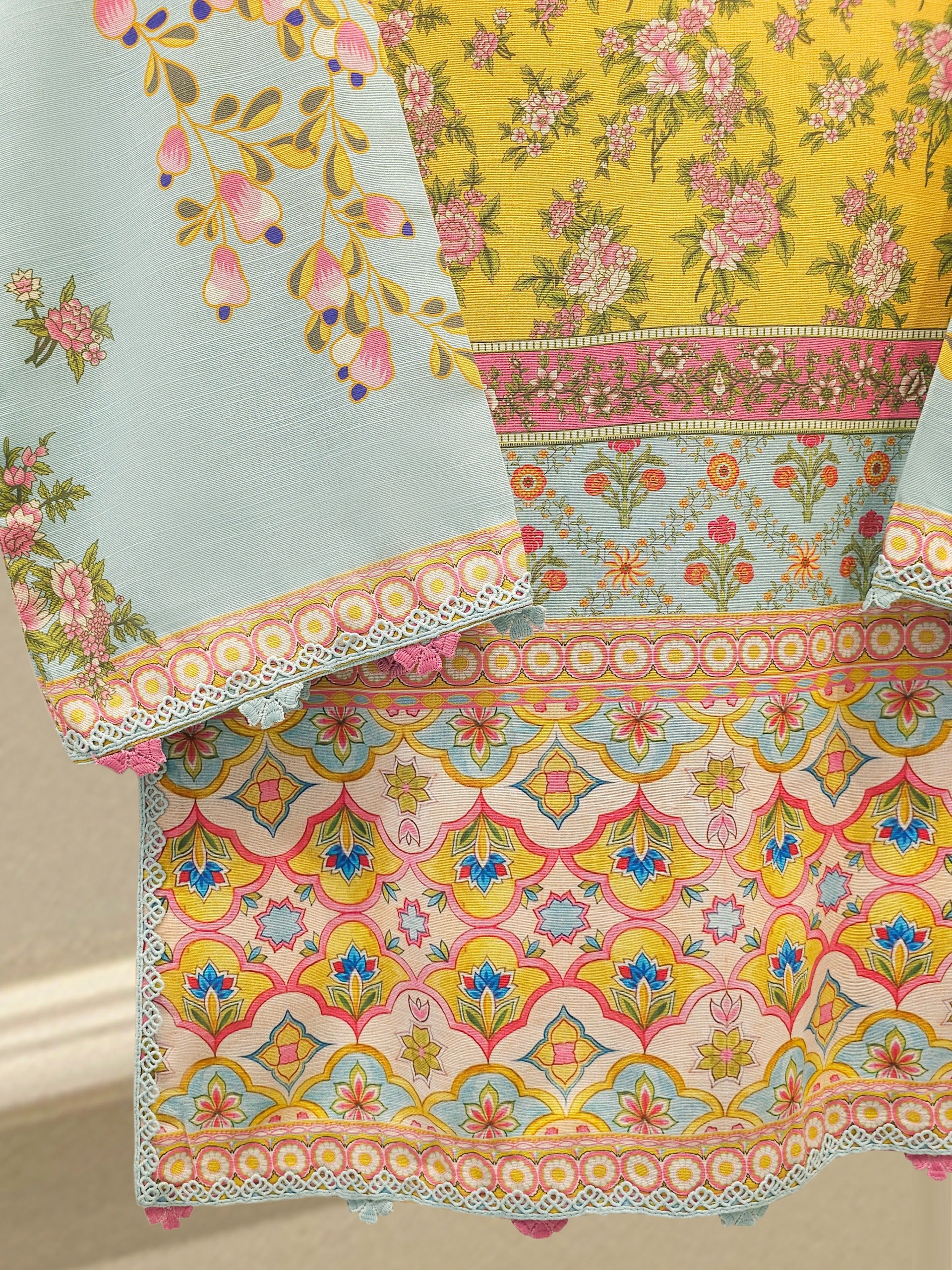2 Piece - Digital Printed Khaddar Suit S112480 - Image 3