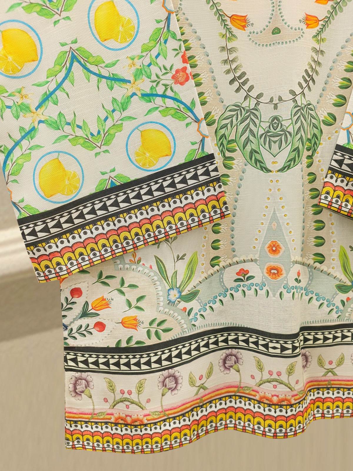 2 Piece - Digital Printed Khaddar Suit S112491 - Image 3