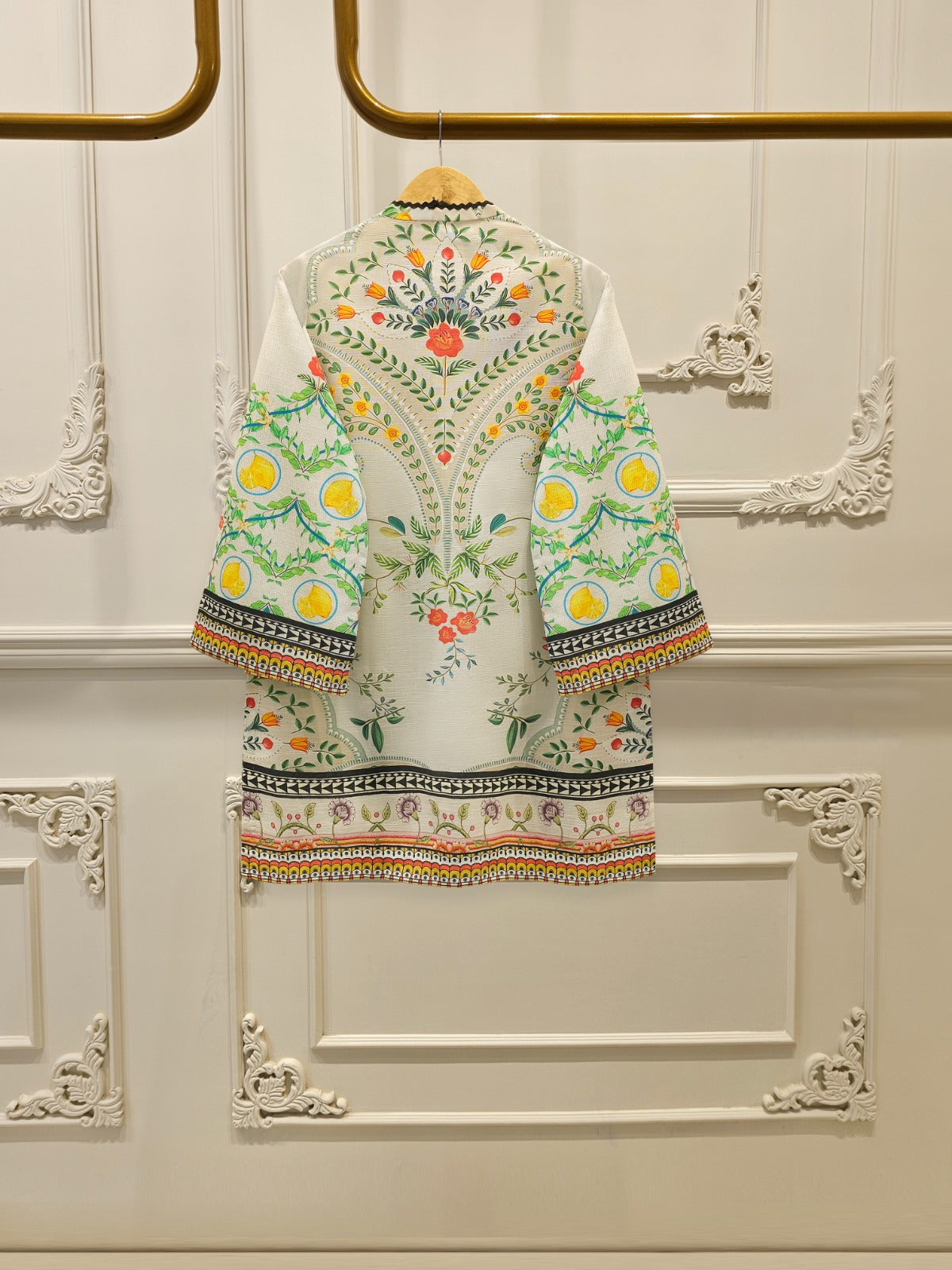 2 Piece - Digital Printed Khaddar Suit S112491 - Image 4