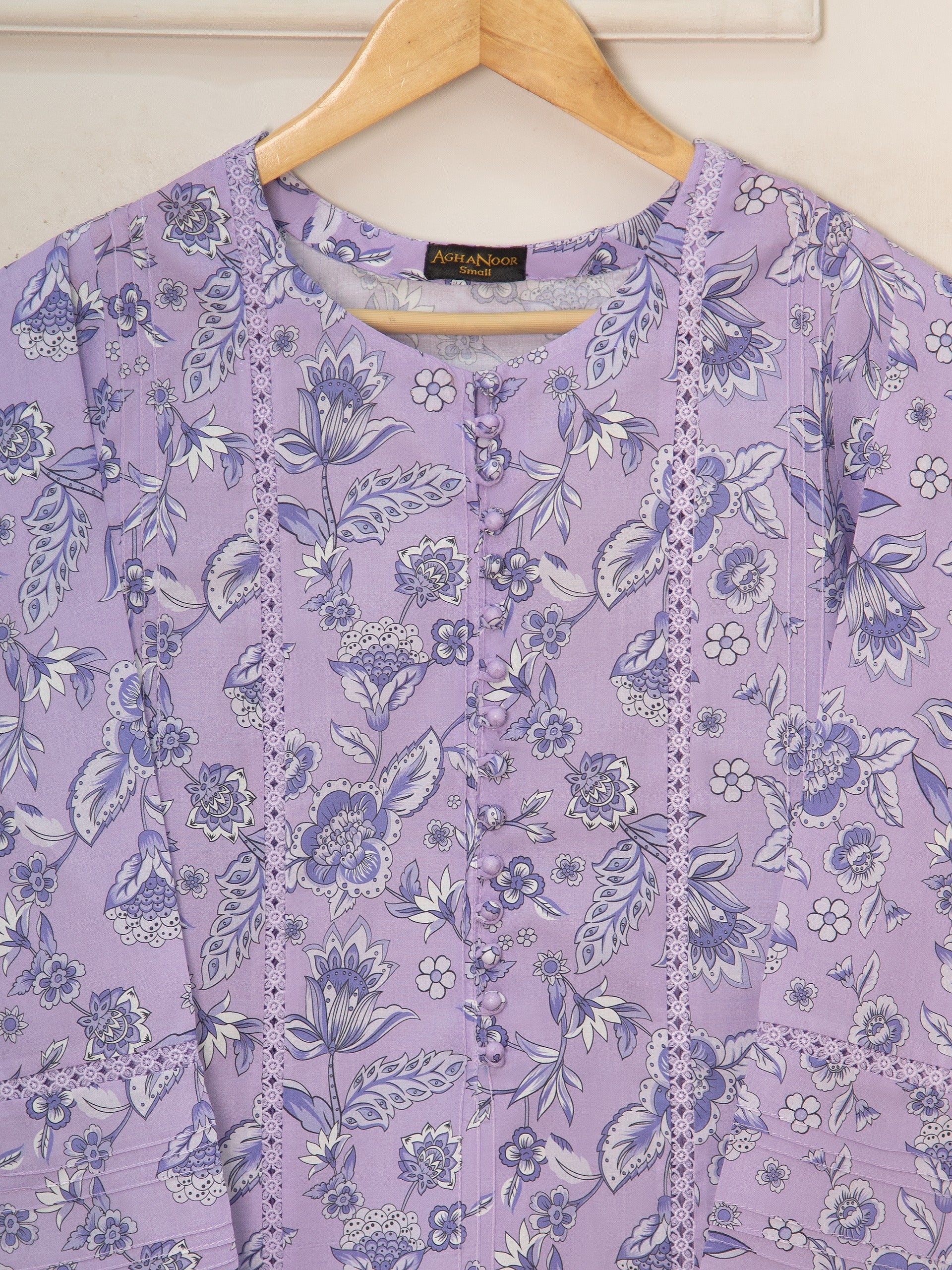 2 Piece - Digital Printed Lawn Suit S111514 - Image 2