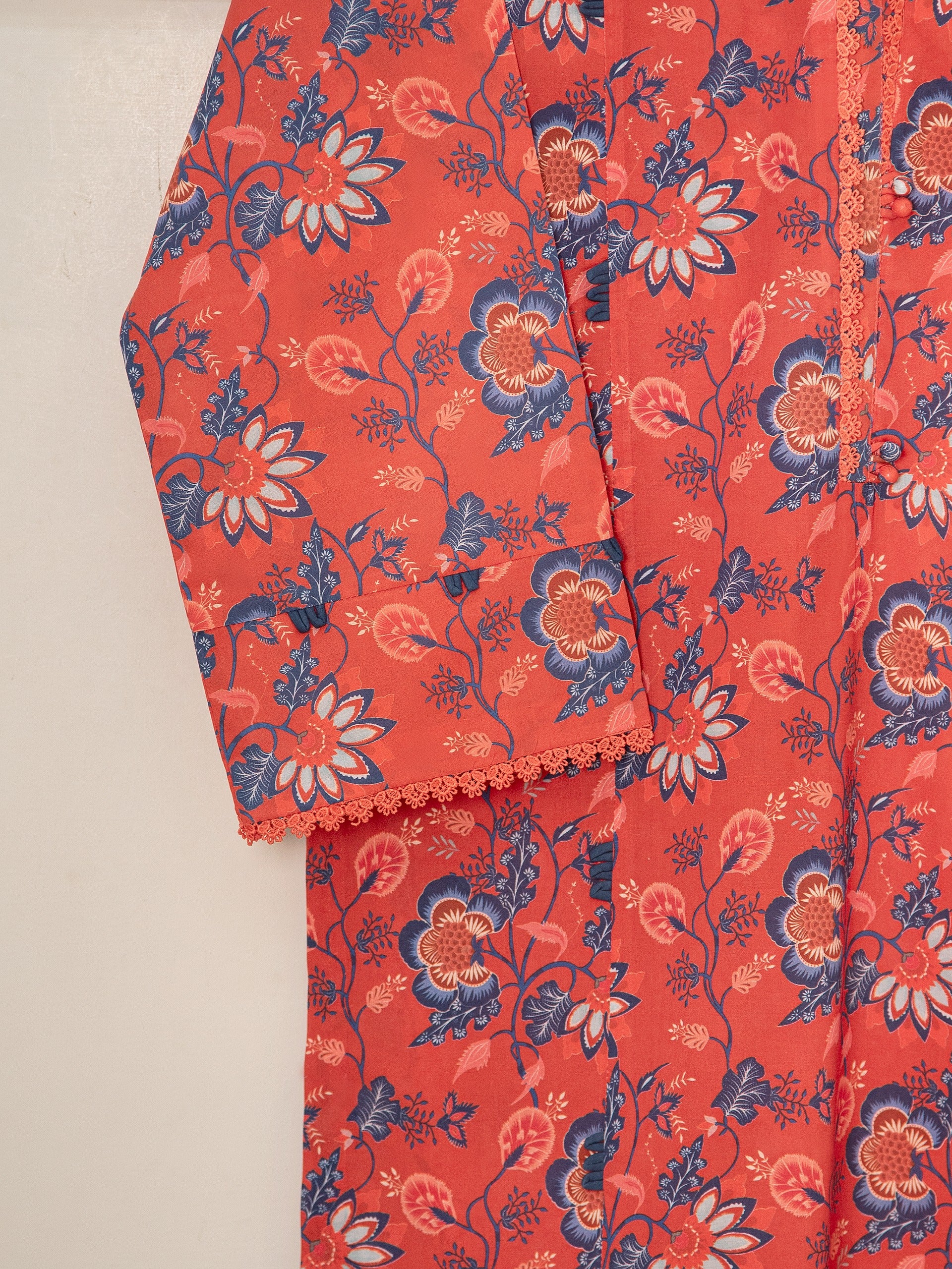 2 Piece - Digital Printed Lawn Suit S111518 - Image 4