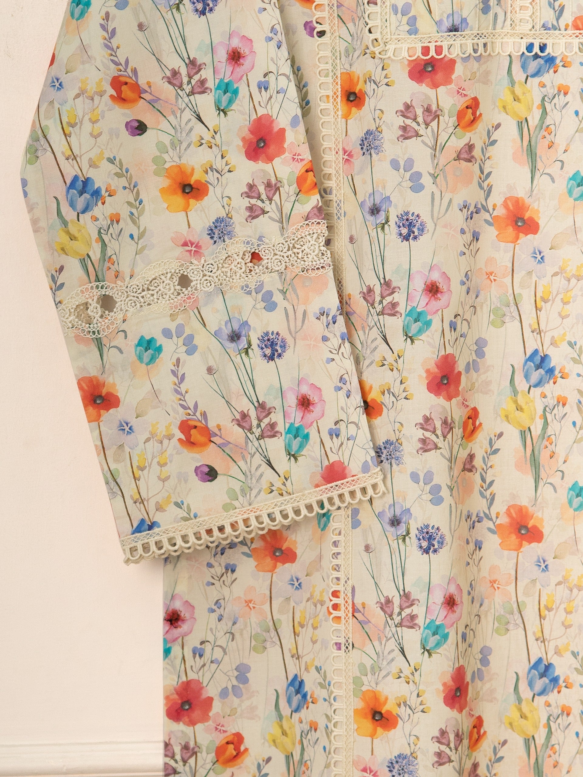 2 Piece - Digital Printed Lawn Suit S111554 - Image 3