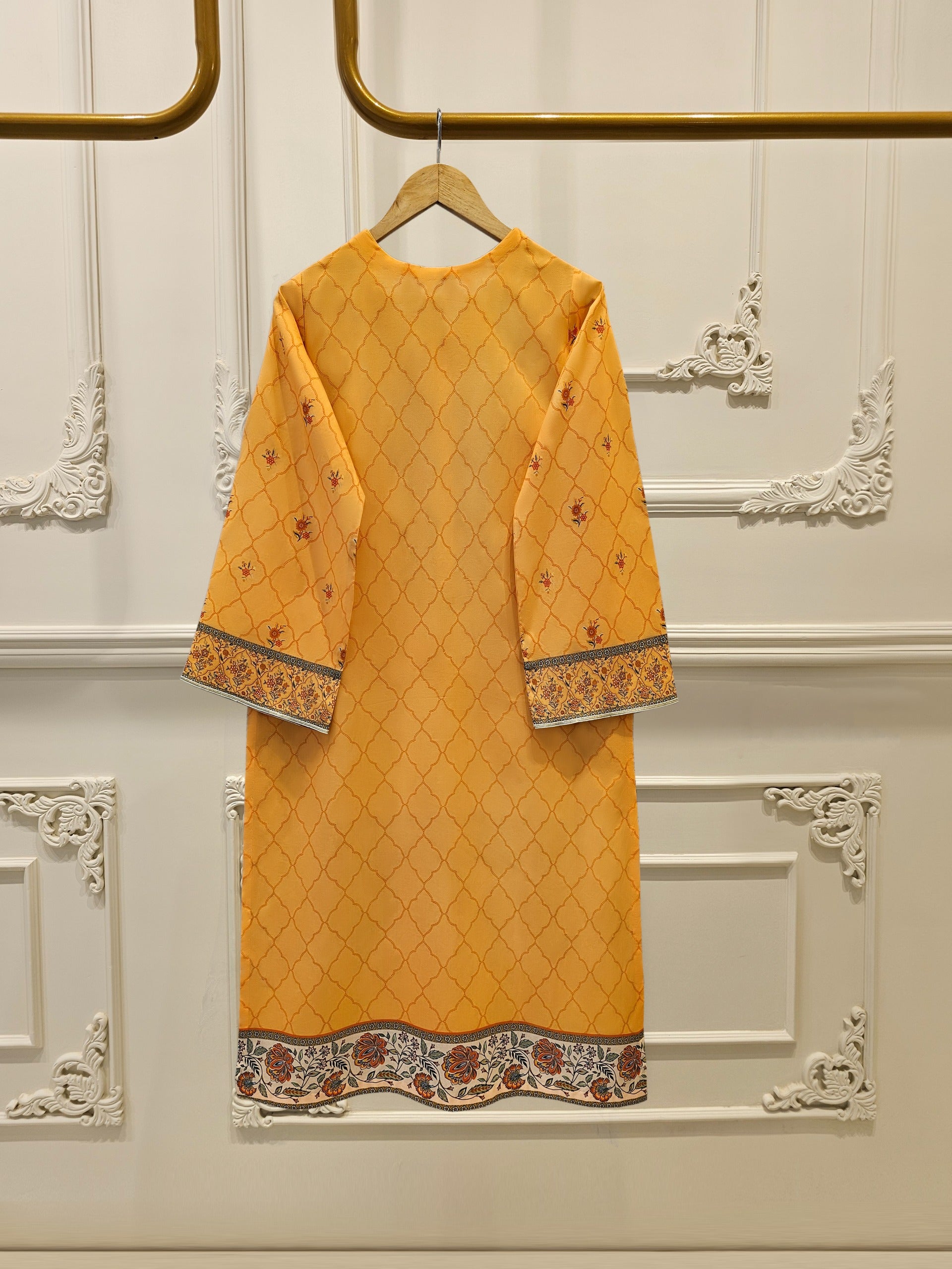 2 Piece - Digital Printed Lawn Suit S111636 - Image 4