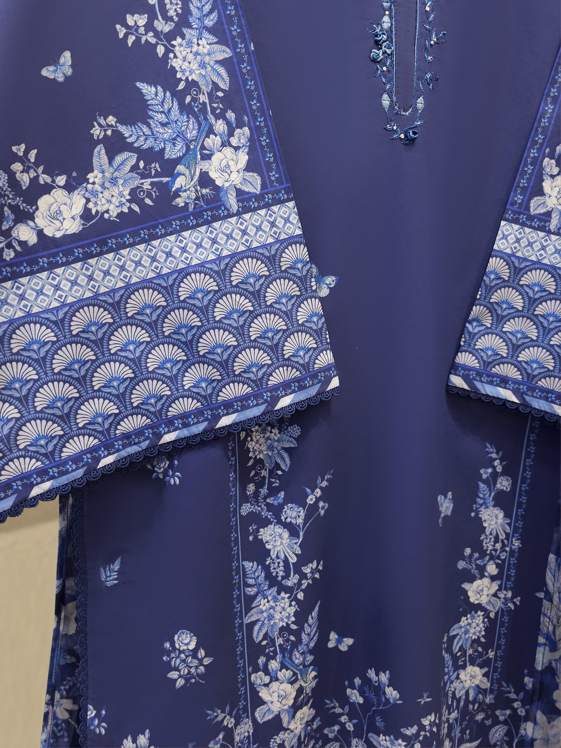 2 Piece - Digital Printed Lawn Suit S111941 - Image 2