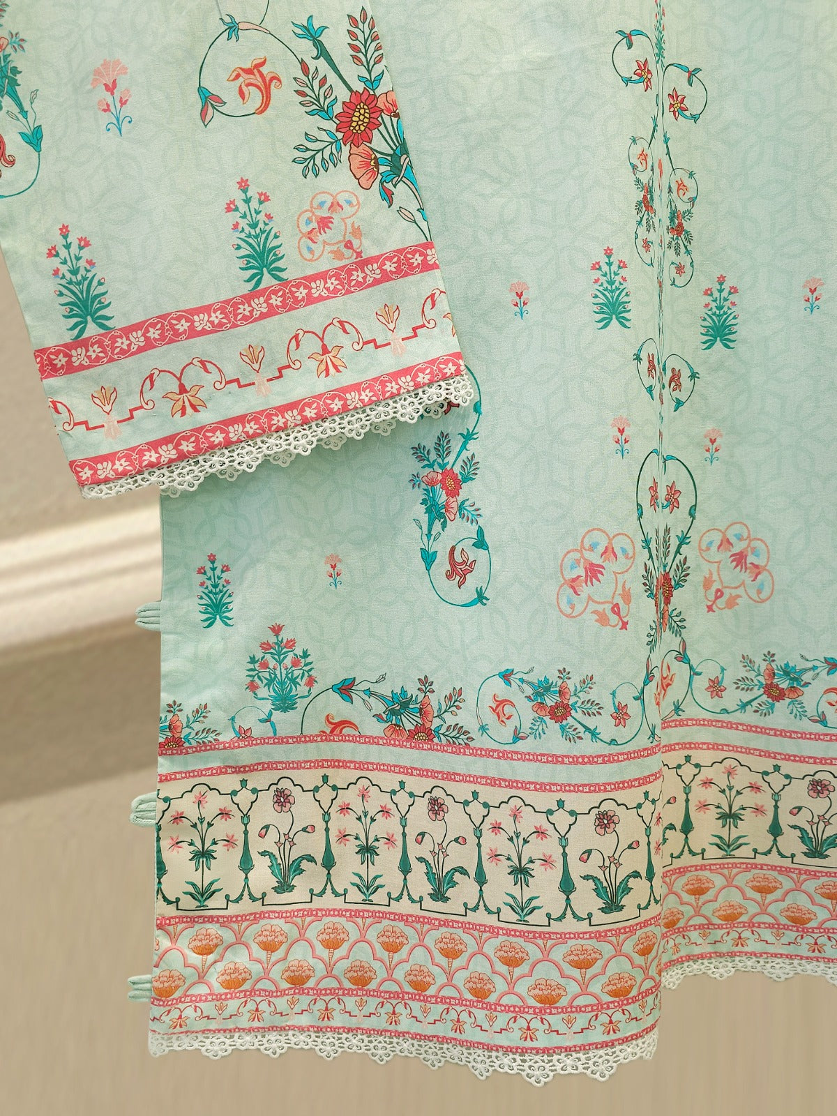 2 Piece - Digital Printed Lawn Suit S112069 - Image 3