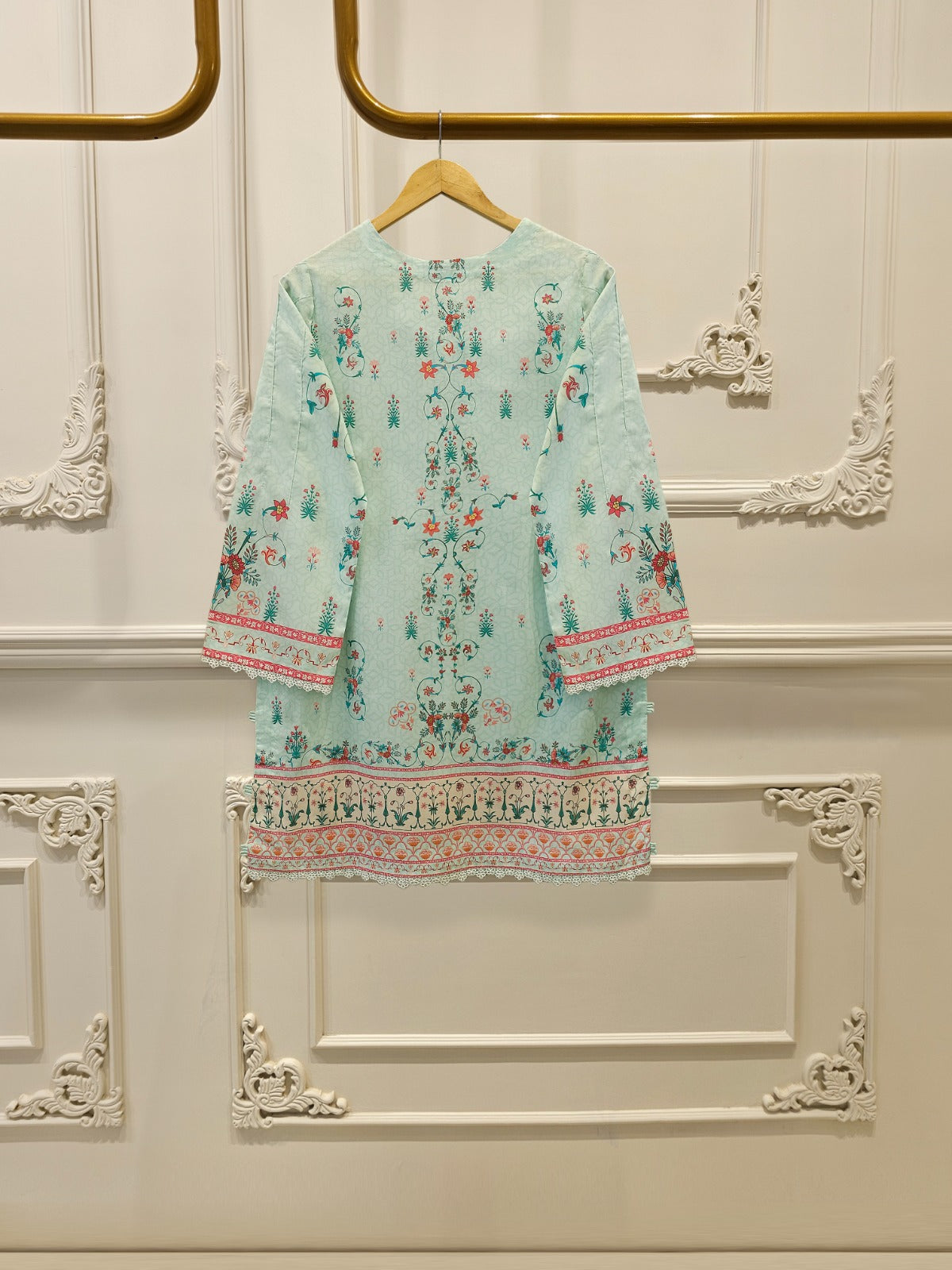 2 Piece - Digital Printed Lawn Suit S112069 - Image 4