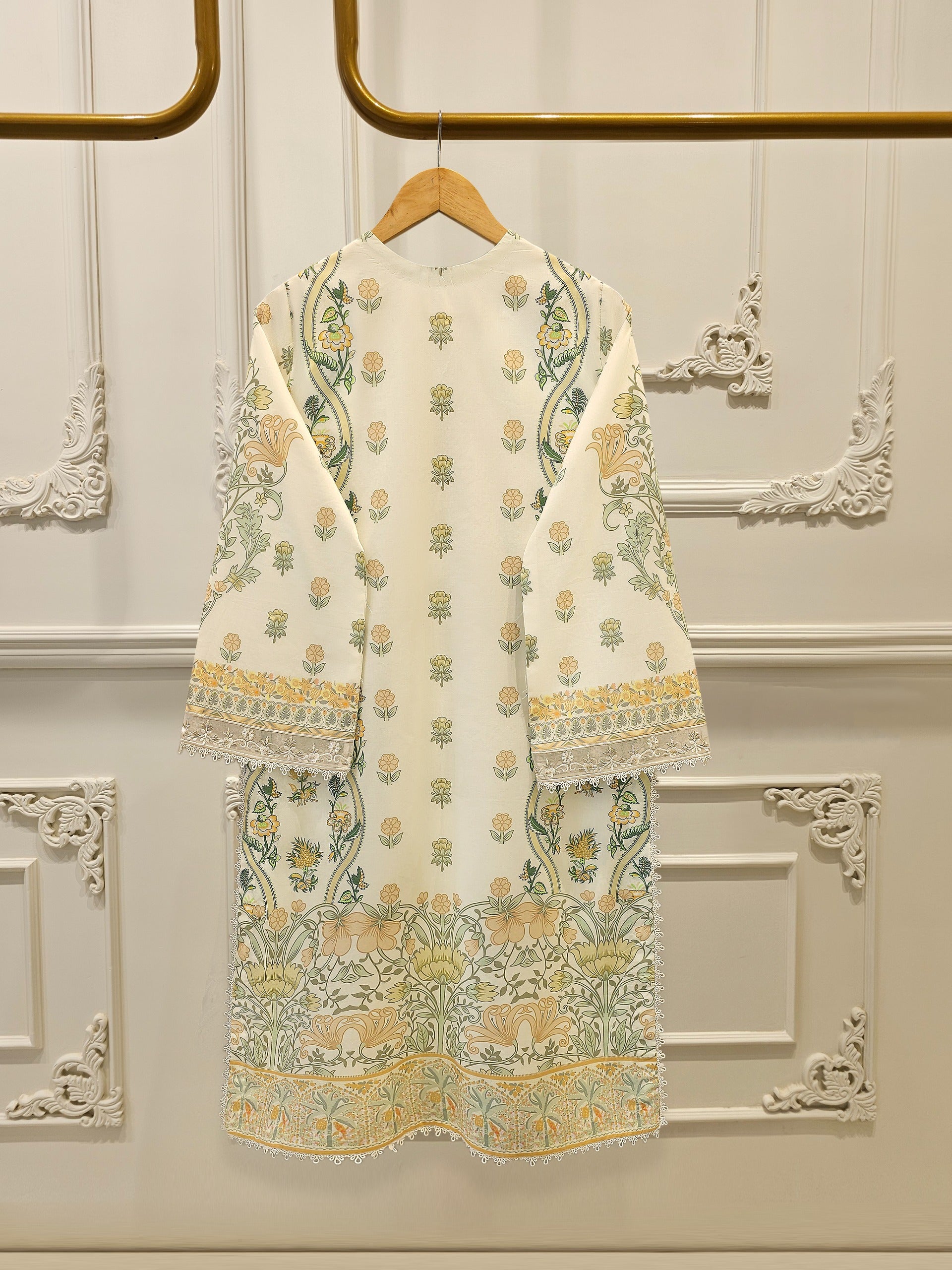 2 Piece - Digital Printed Lawn Suit S112150 - Image 5