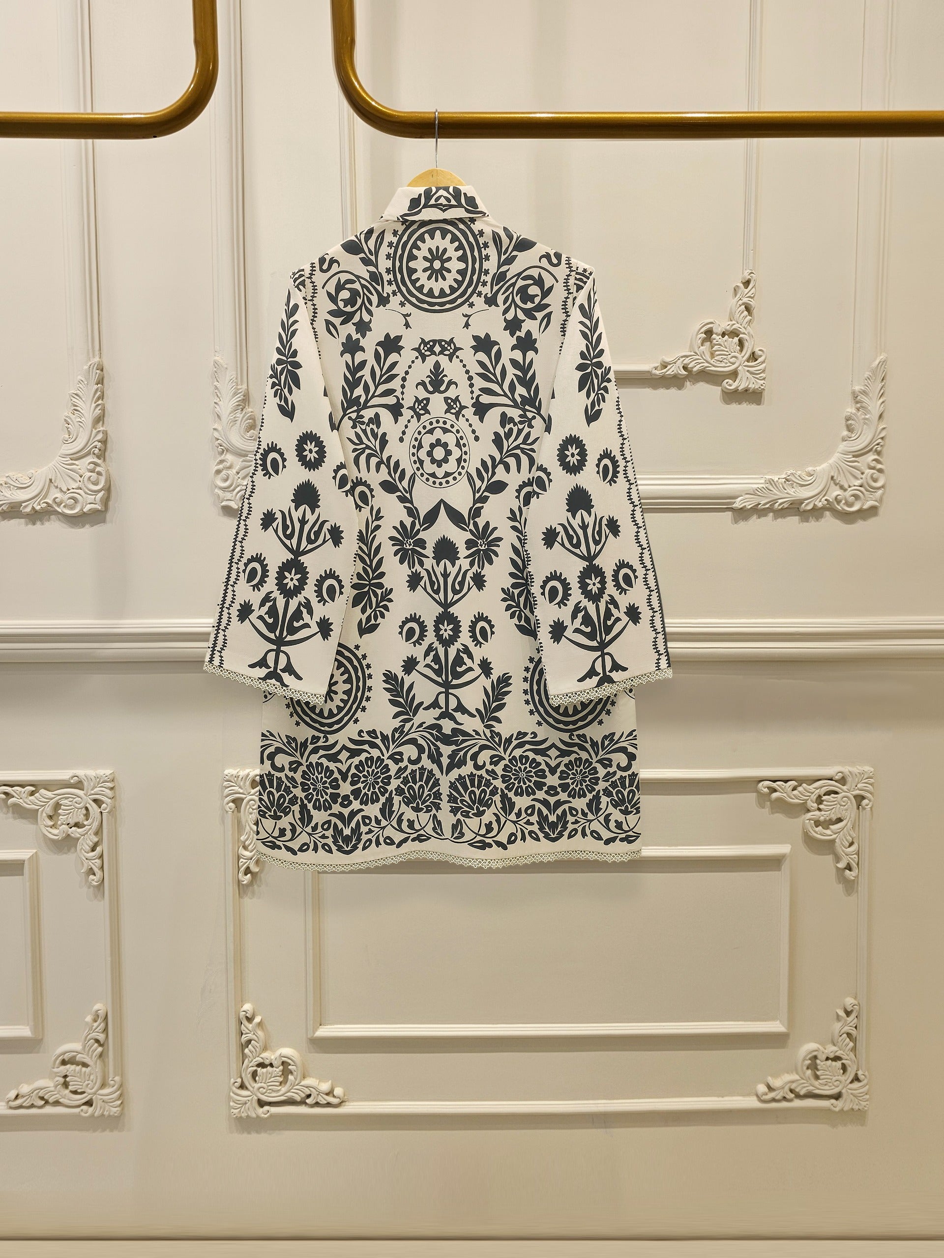 2 Piece - Digital Printed Lawn Suit S112197 - Image 4