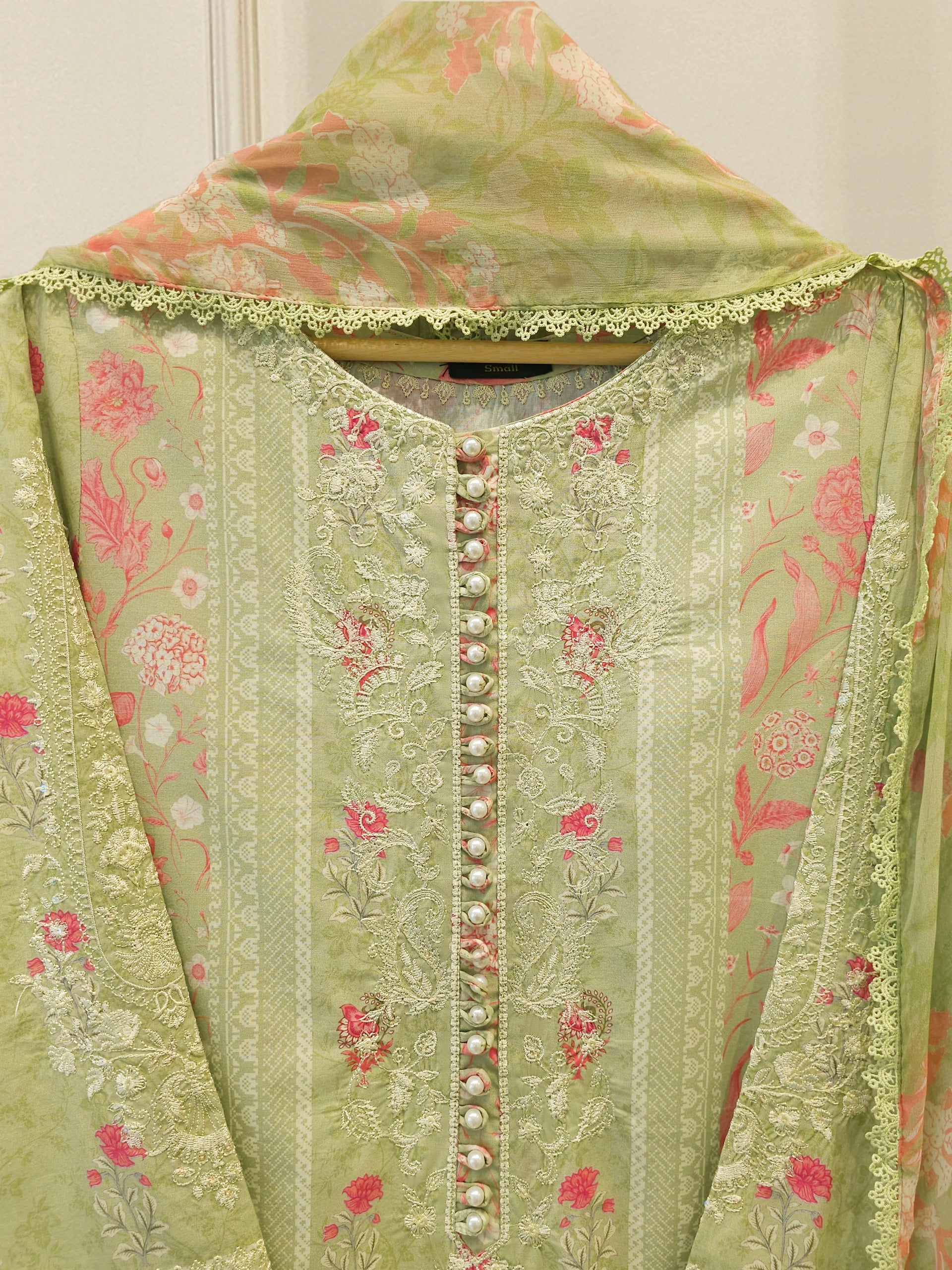2 Piece - Digital Printed Lawn Suit S112246 - Image 2