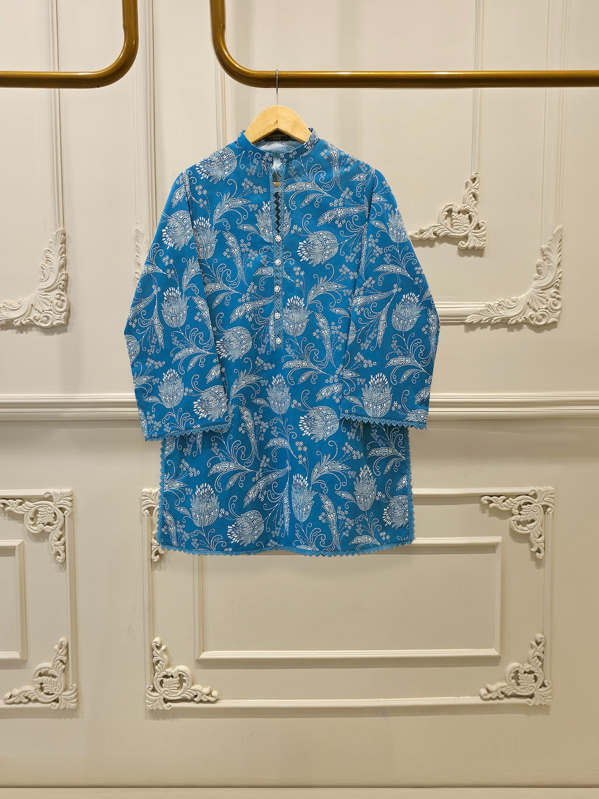 2 Piece - Digital Printed Lawn Suit S112270 - Image 4