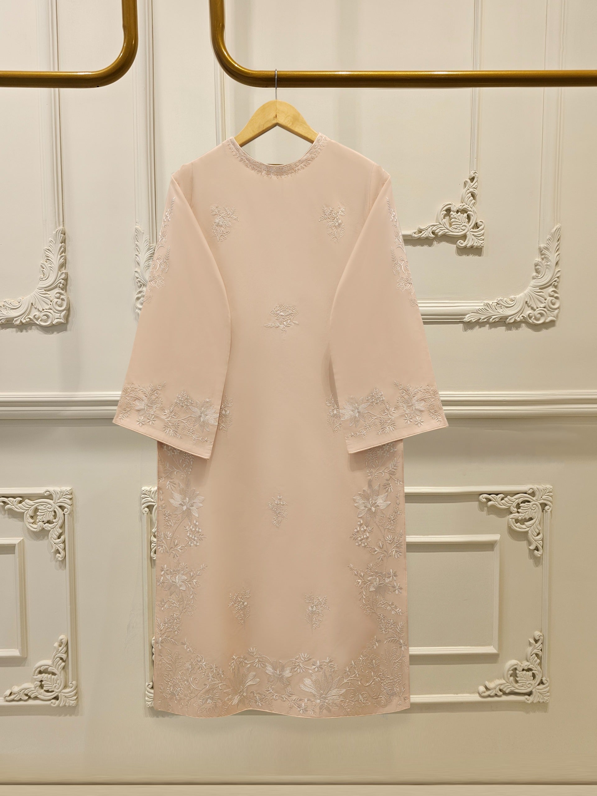 2 Piece - Embroidered Cambric Suit S112479 - Image 5