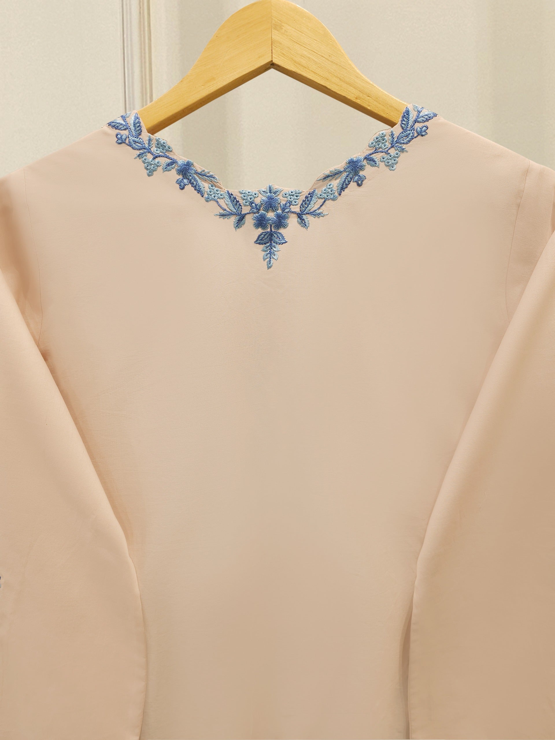 2 Piece -  Embroidered Cambric Suit S112581 - Image 5