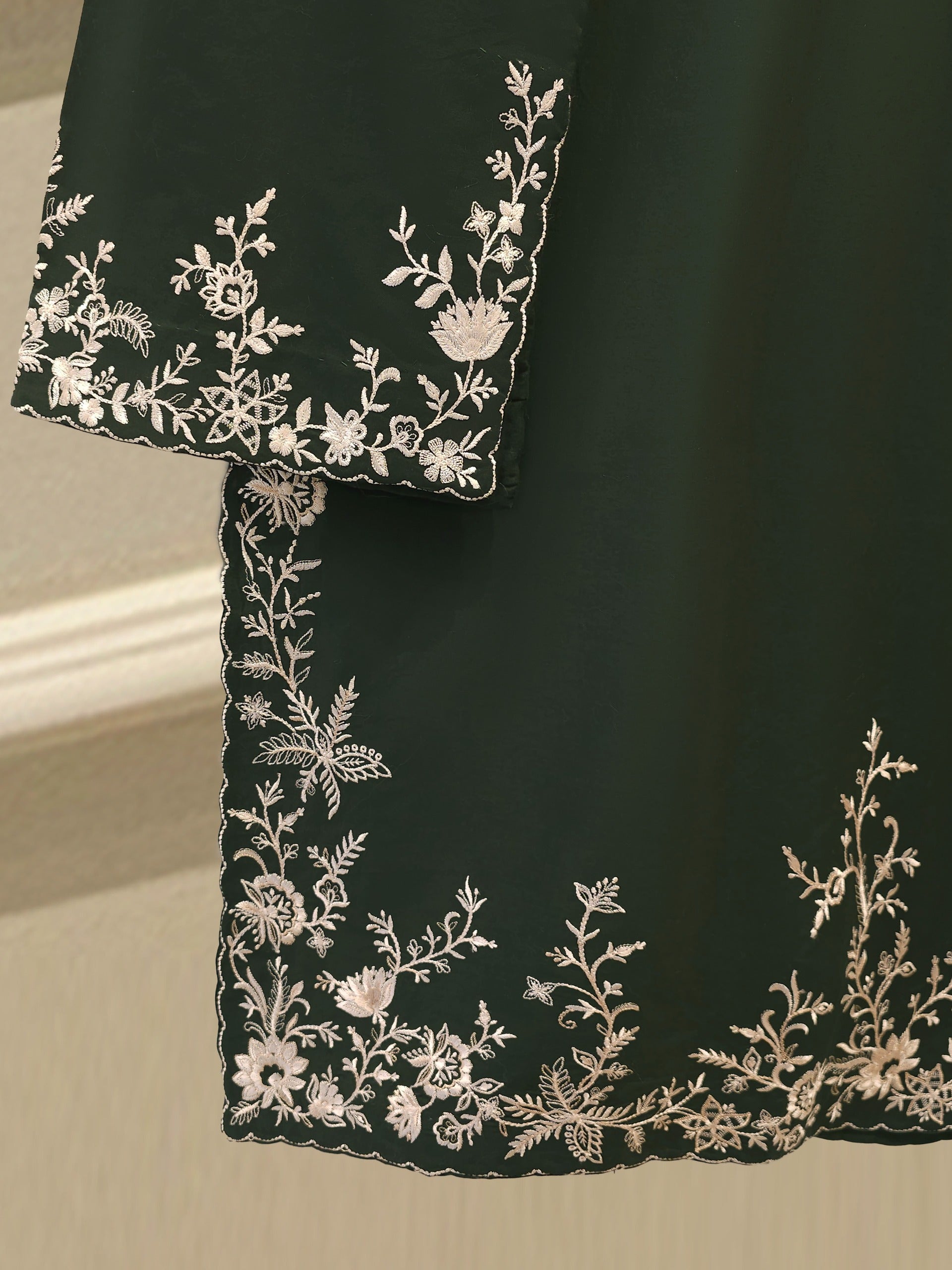2 Piece - Embroidered Cambric Suit S112729 - Image 3