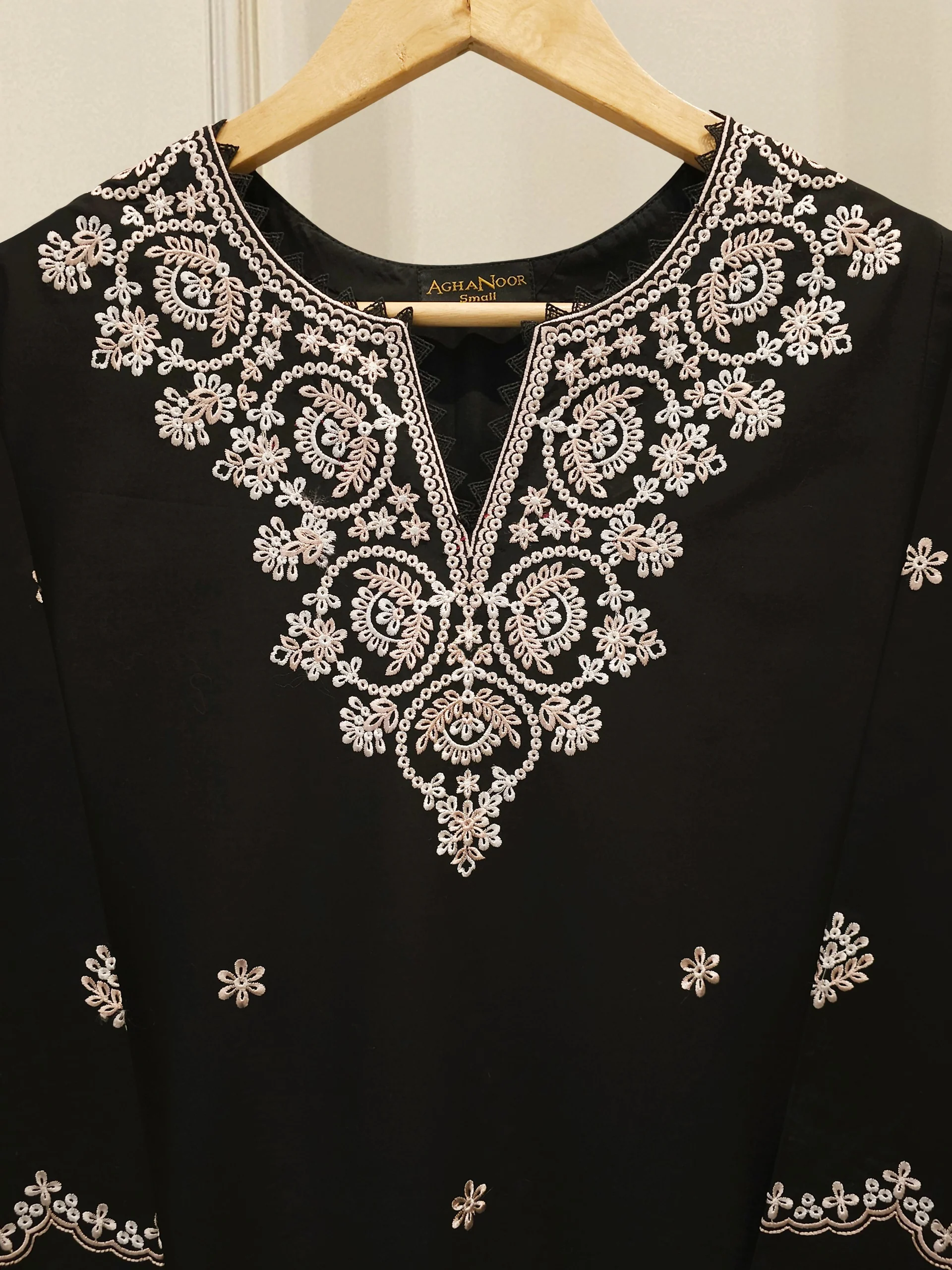 2 Piece - Embroidered Cambric Suit  S112769 - Image 2