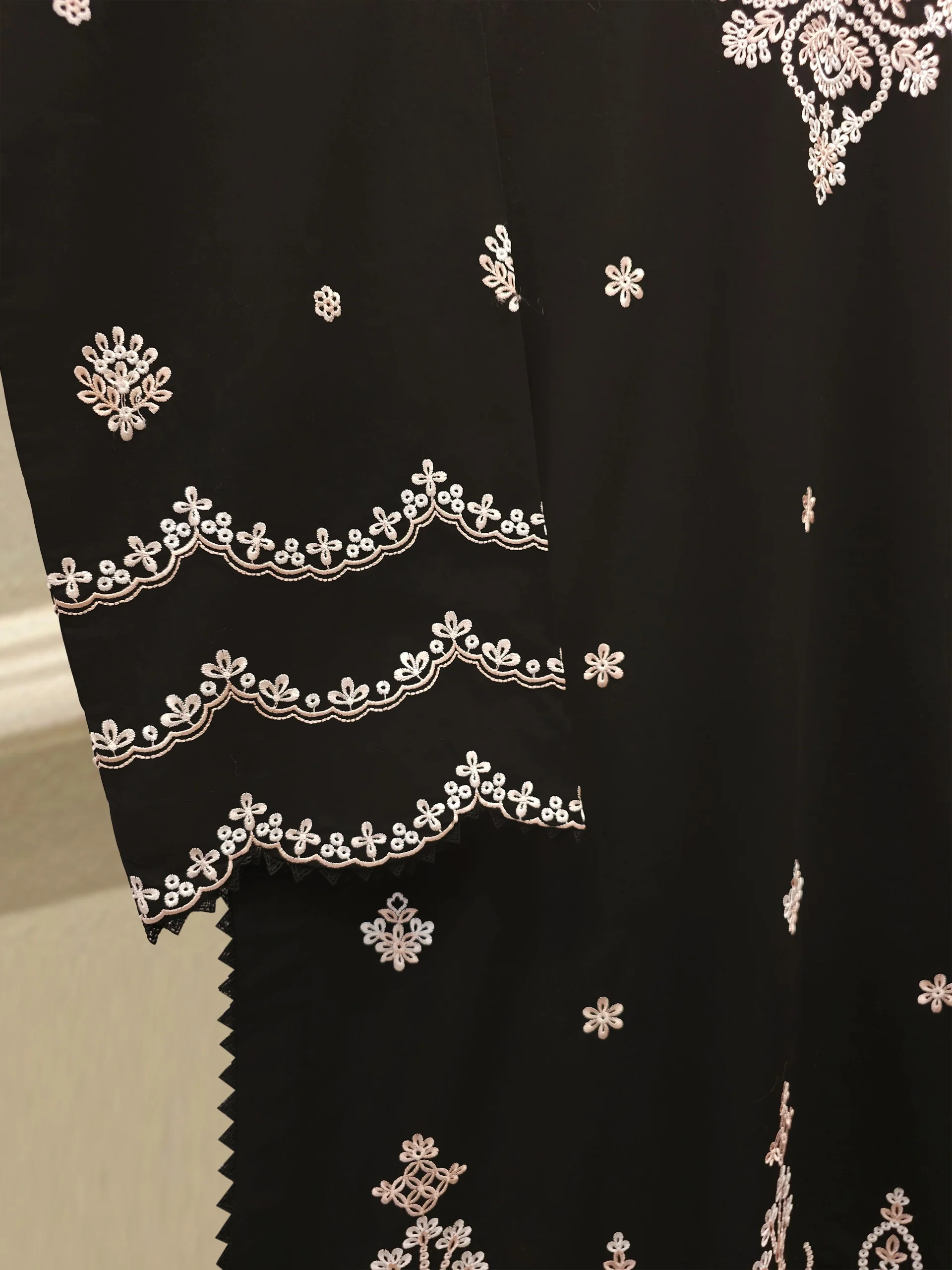 2 Piece - Embroidered Cambric Suit  S112769 - Image 3