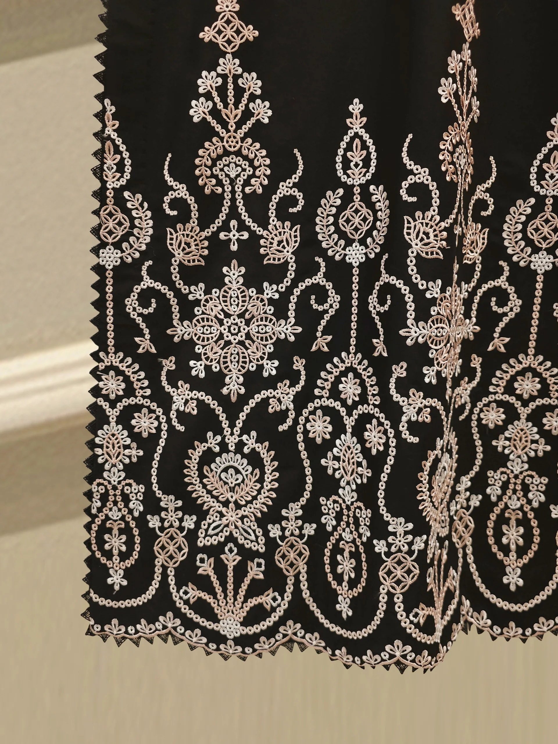 2 Piece - Embroidered Cambric Suit  S112769 - Image 4