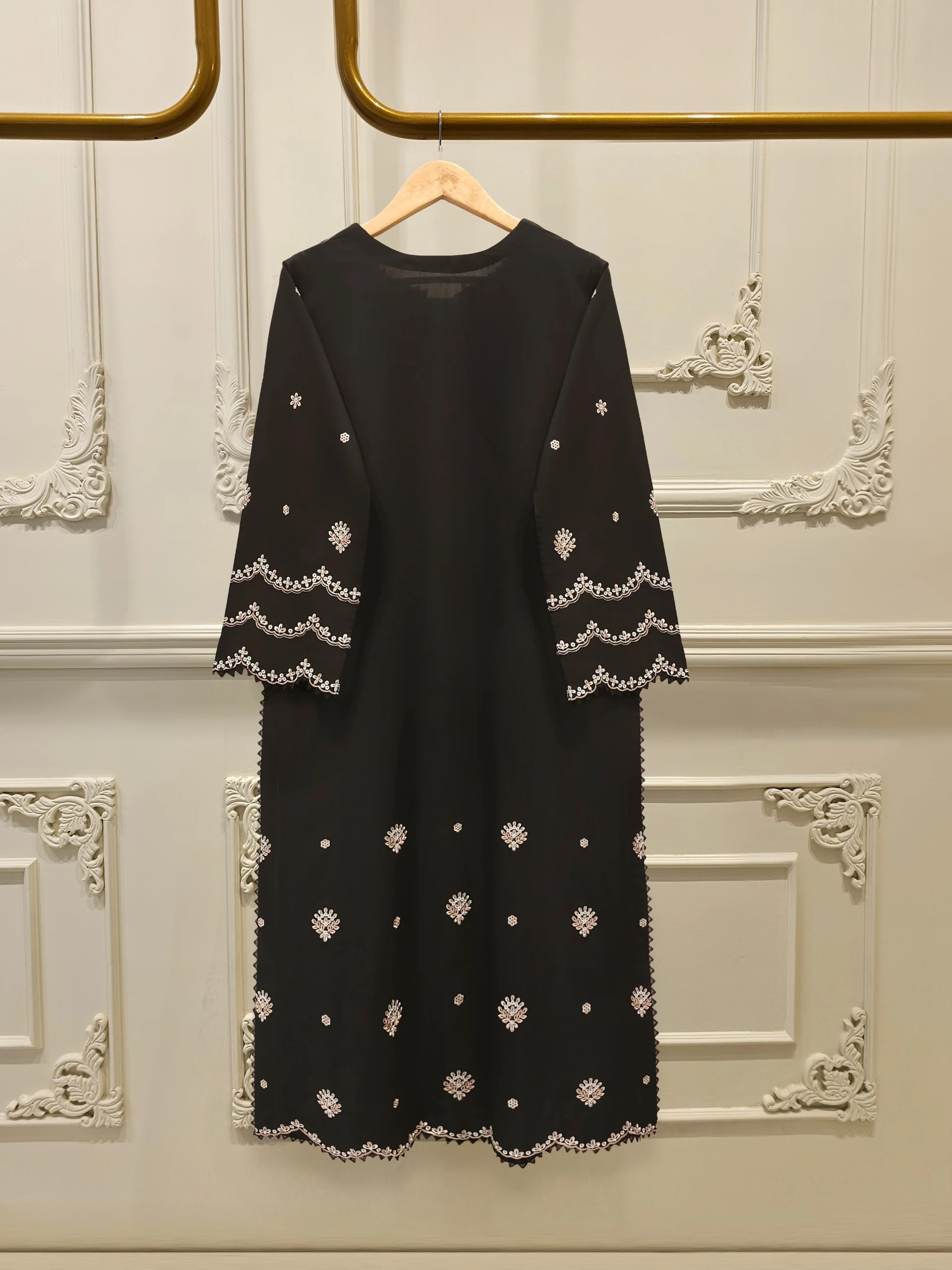 2 Piece - Embroidered Cambric Suit  S112769 - Image 5