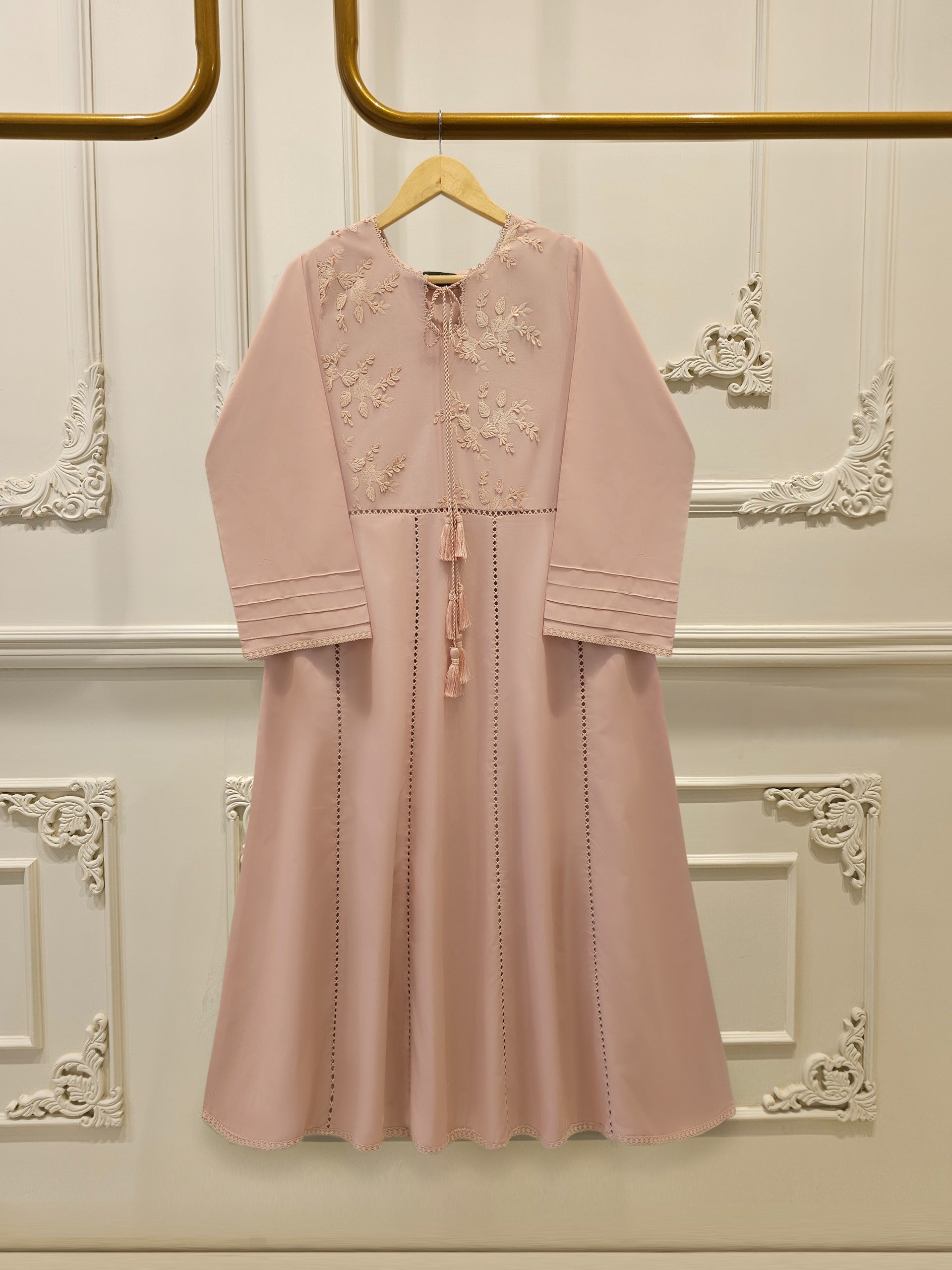 2 Piece - Embroidered Cambric Suit  S113005