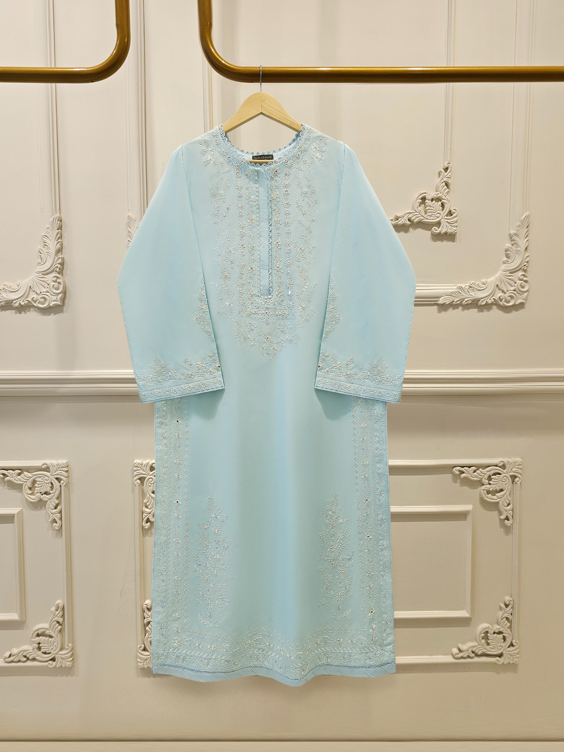 2 Piece - Embroidered Cambric Suit  S113111