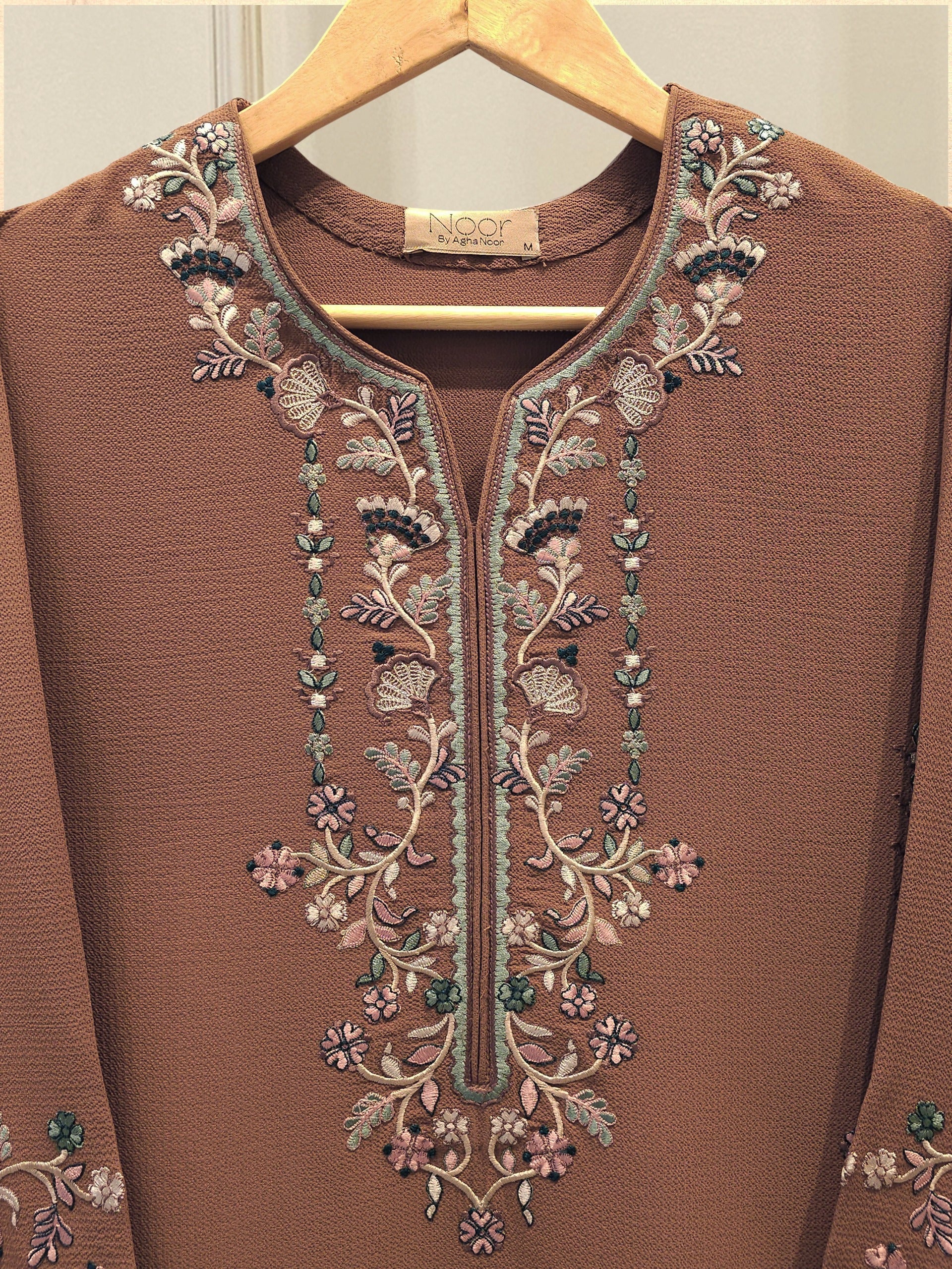 2 Piece - Embroidered Georgette Suit WS00199 - Image 2