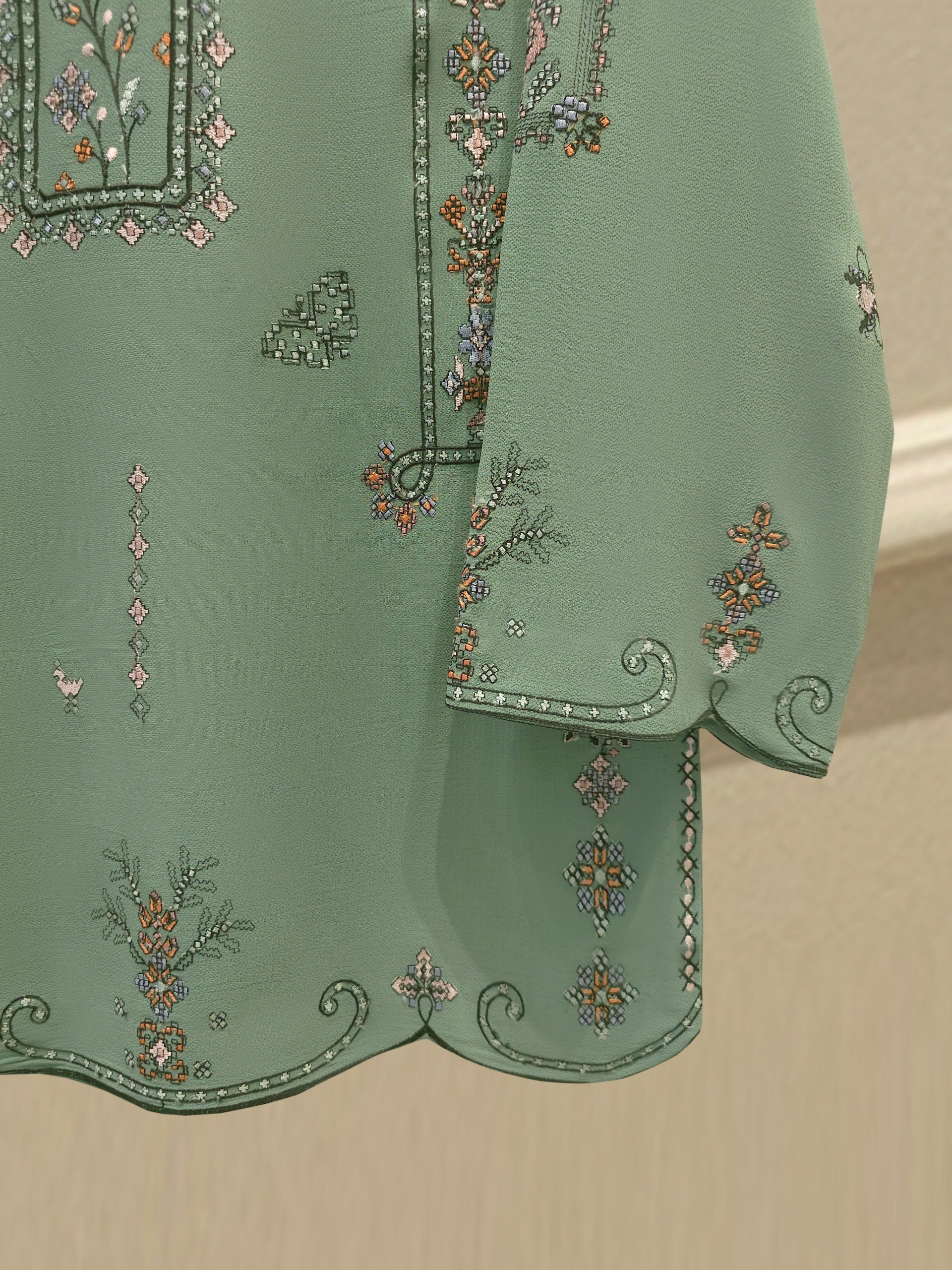 2 Piece - Embroidered Georgette Suit WS00205 - Image 3
