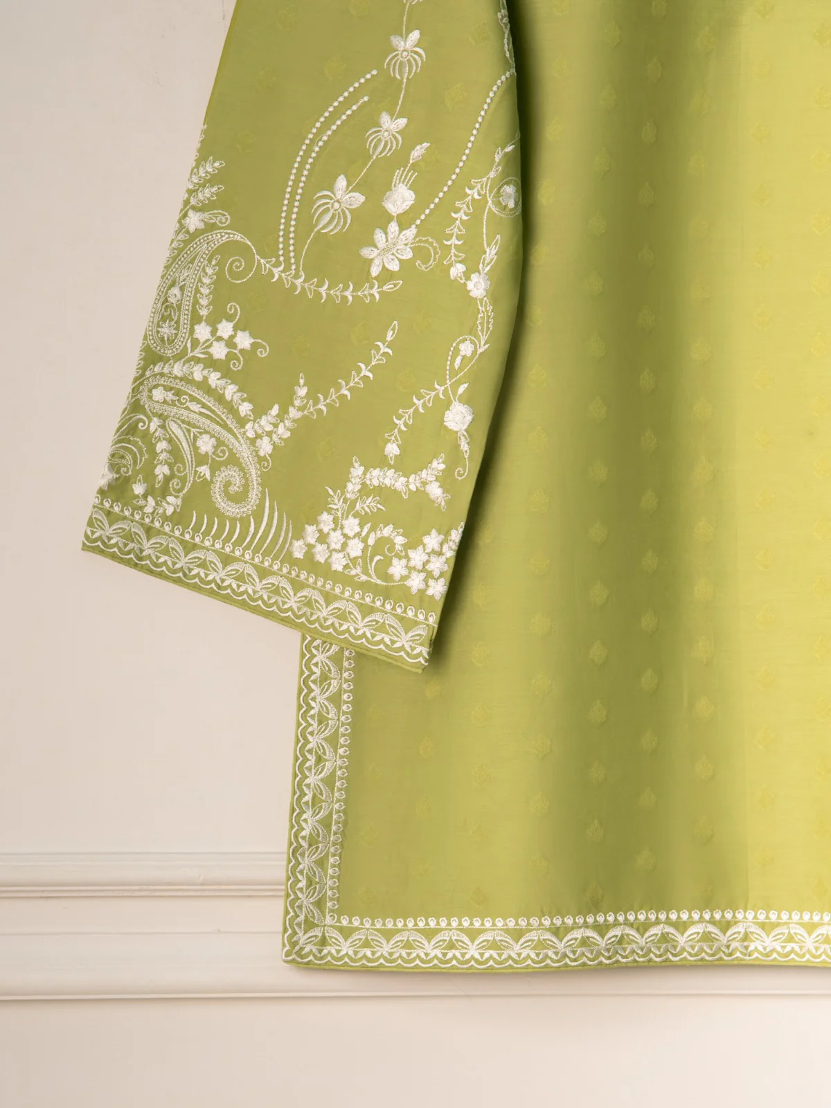 2 Piece - Embroidered Jacquard Suit S111114 - Image 5