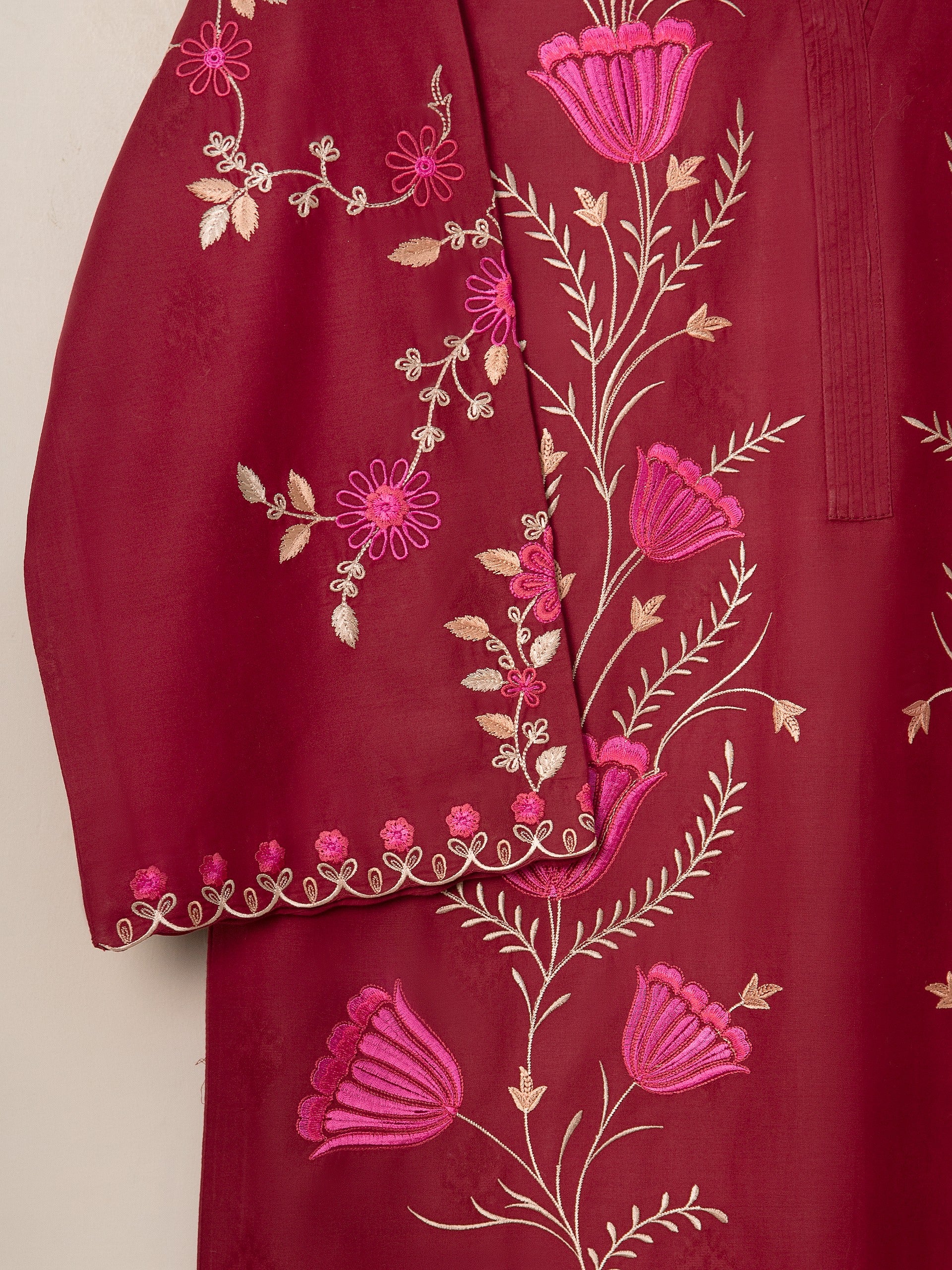2 Piece - Embroidered Jacquard Suit S111528 - Image 3